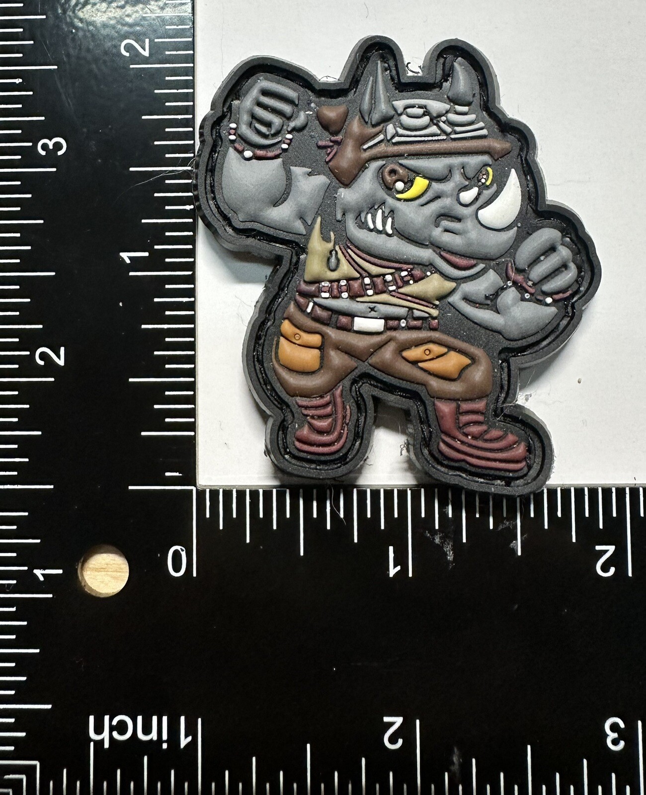 Rocksteady tmnt pvc rubber morale ranger eye patch Edc