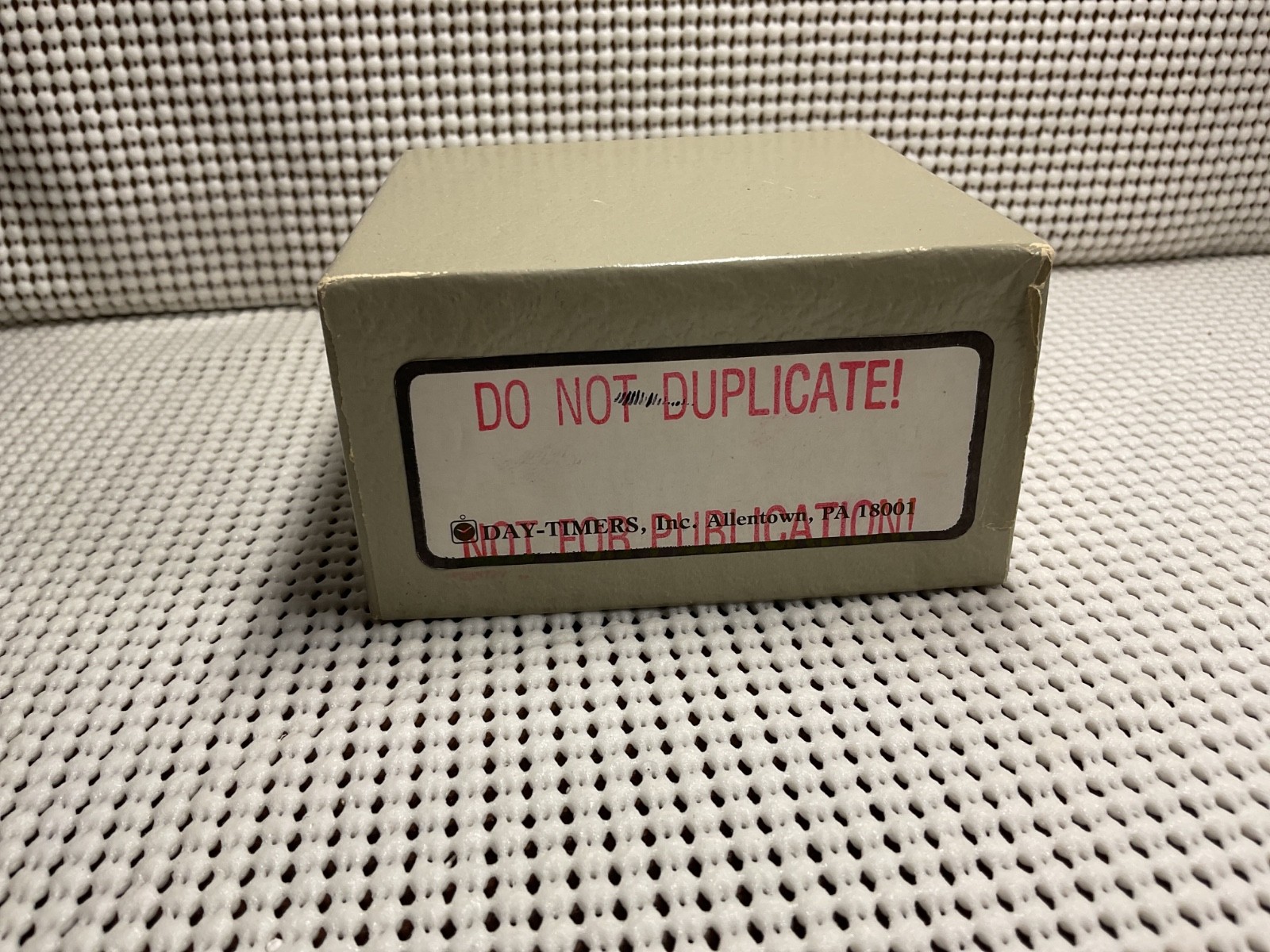 Do Not Duplicate - Not For Publication Rubber Stamp