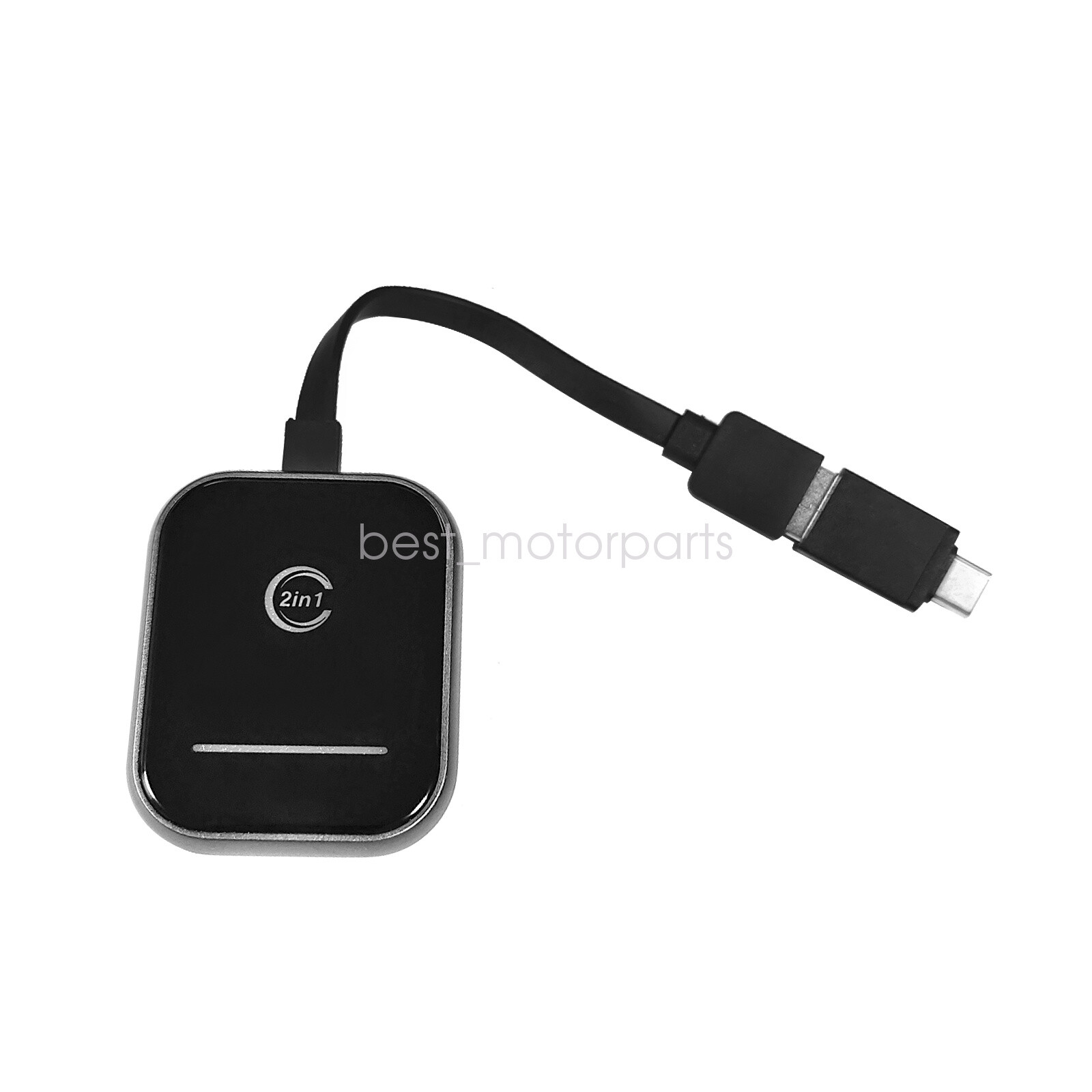 2 in 1 Wireless CarPlay & Android Auto Adapter Converts Wired to Wireless