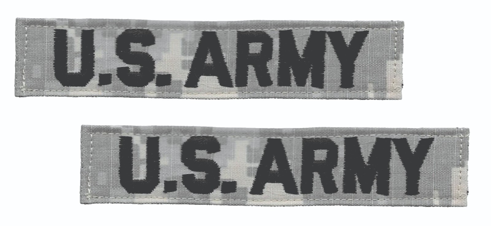 U.S. ARMY ACU Distinguishing Patch Pair Hook Back Faded Digital Camouflage