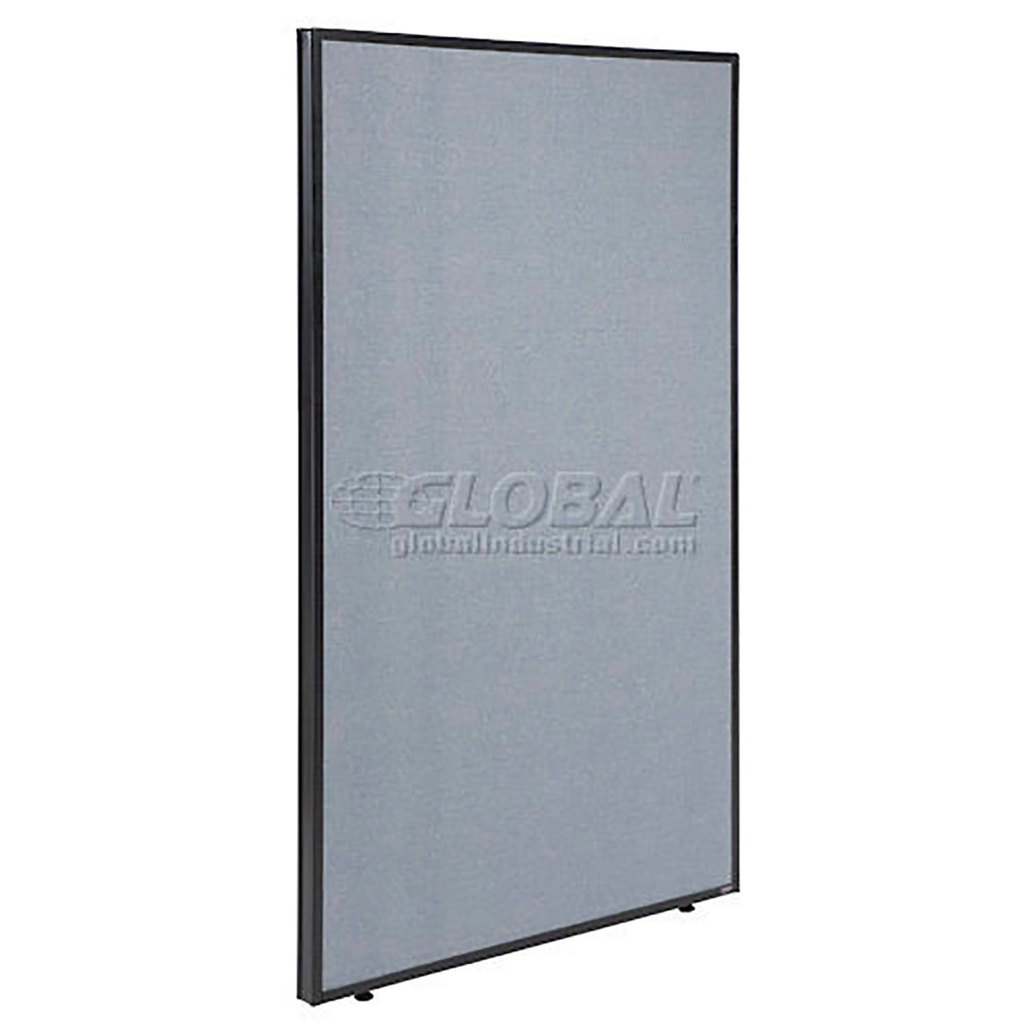 Global Industrial 48-1/4"W x 72"H Office Partition Panel Blue