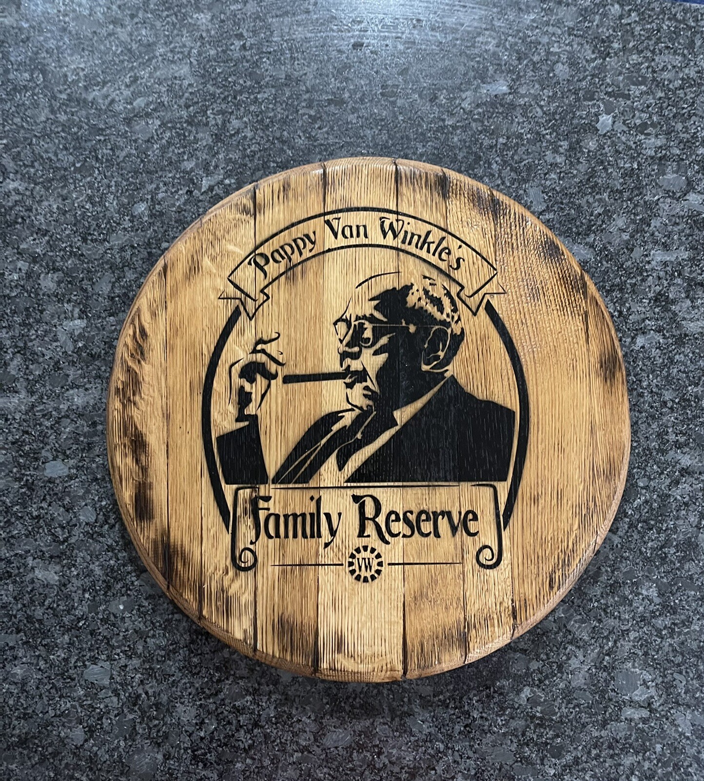 Buffalo Traces Dist. (Pappy Van Winkle) Bourbon Barrel Head 21”