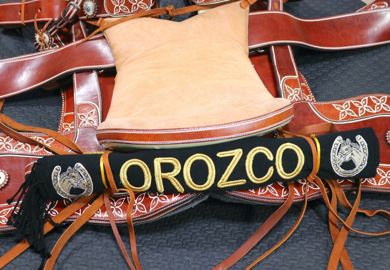 Orozco Black Charro Mexican Saddle Sarape