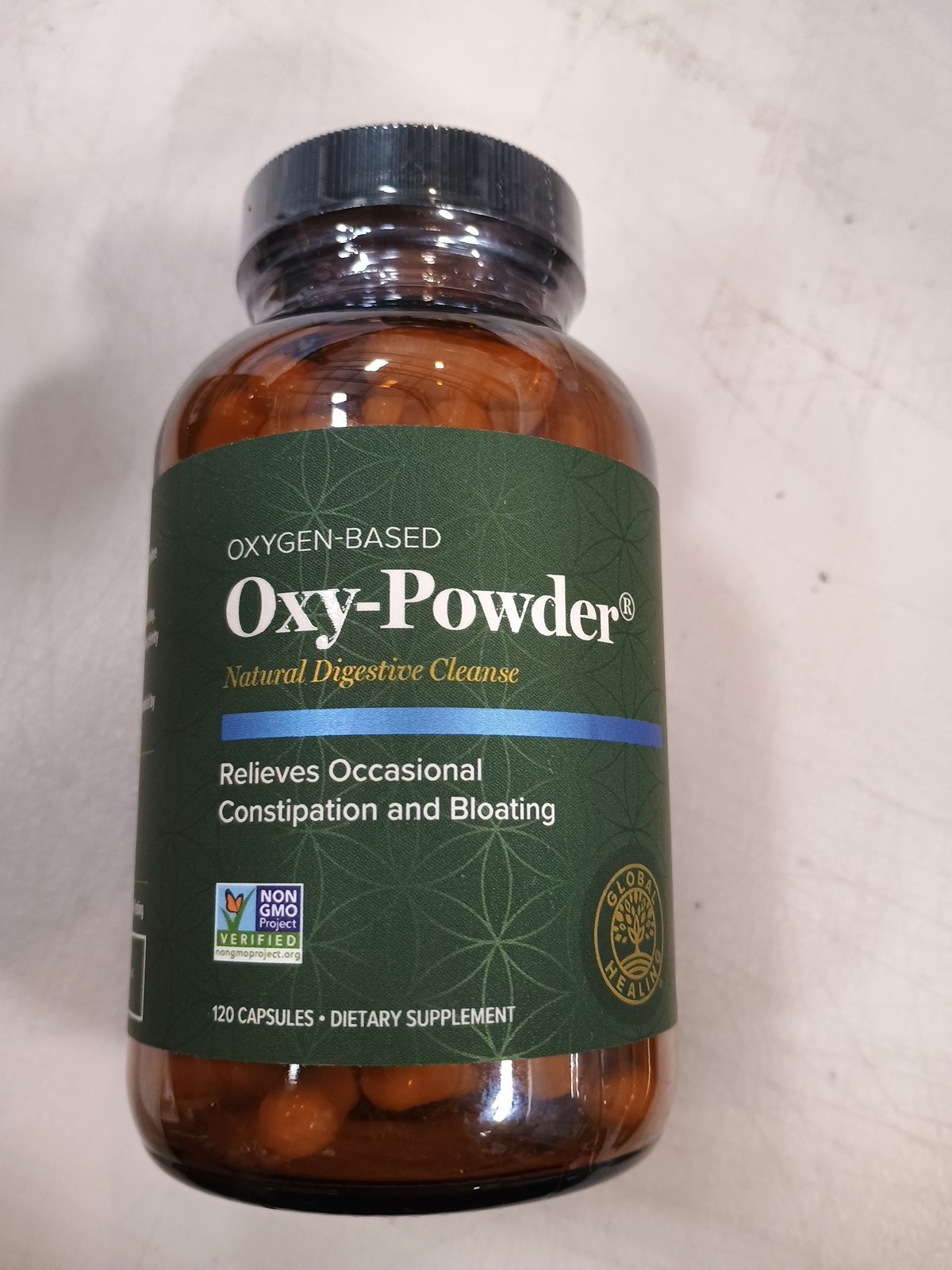 Global Healing Oxy-Powder Natural Digestive Cleanse 120 Caps Exp 10/2028