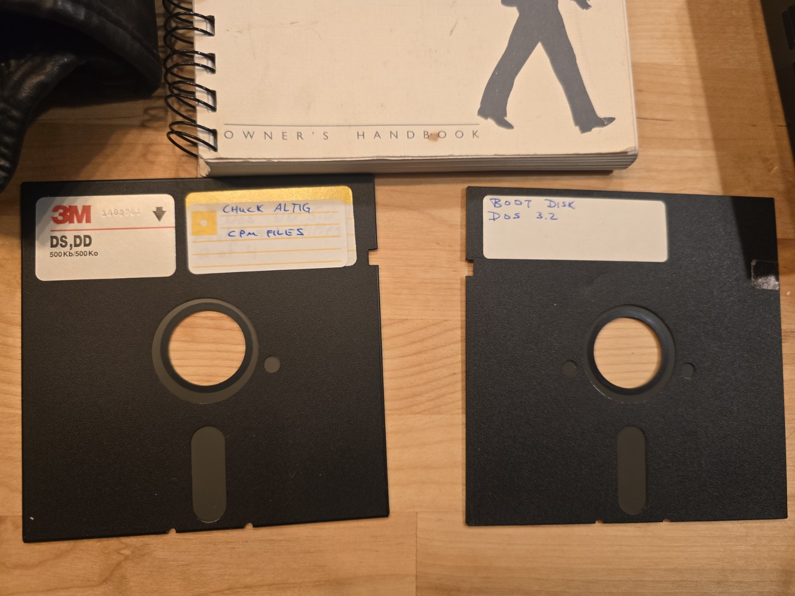 Rare Morrow Pivot II Portable Computer w Owner Manual DOS Boot Disk Power Supply