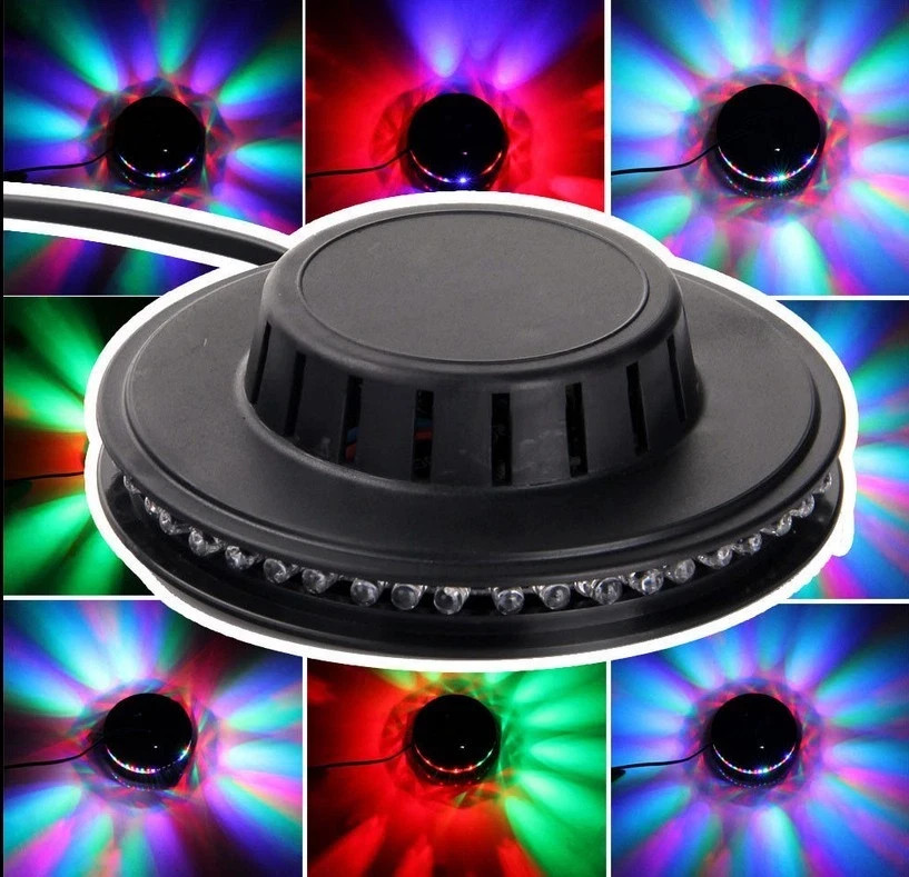 48 LED RGB Party Show Stage Lights Disco Wedding Auto Sound