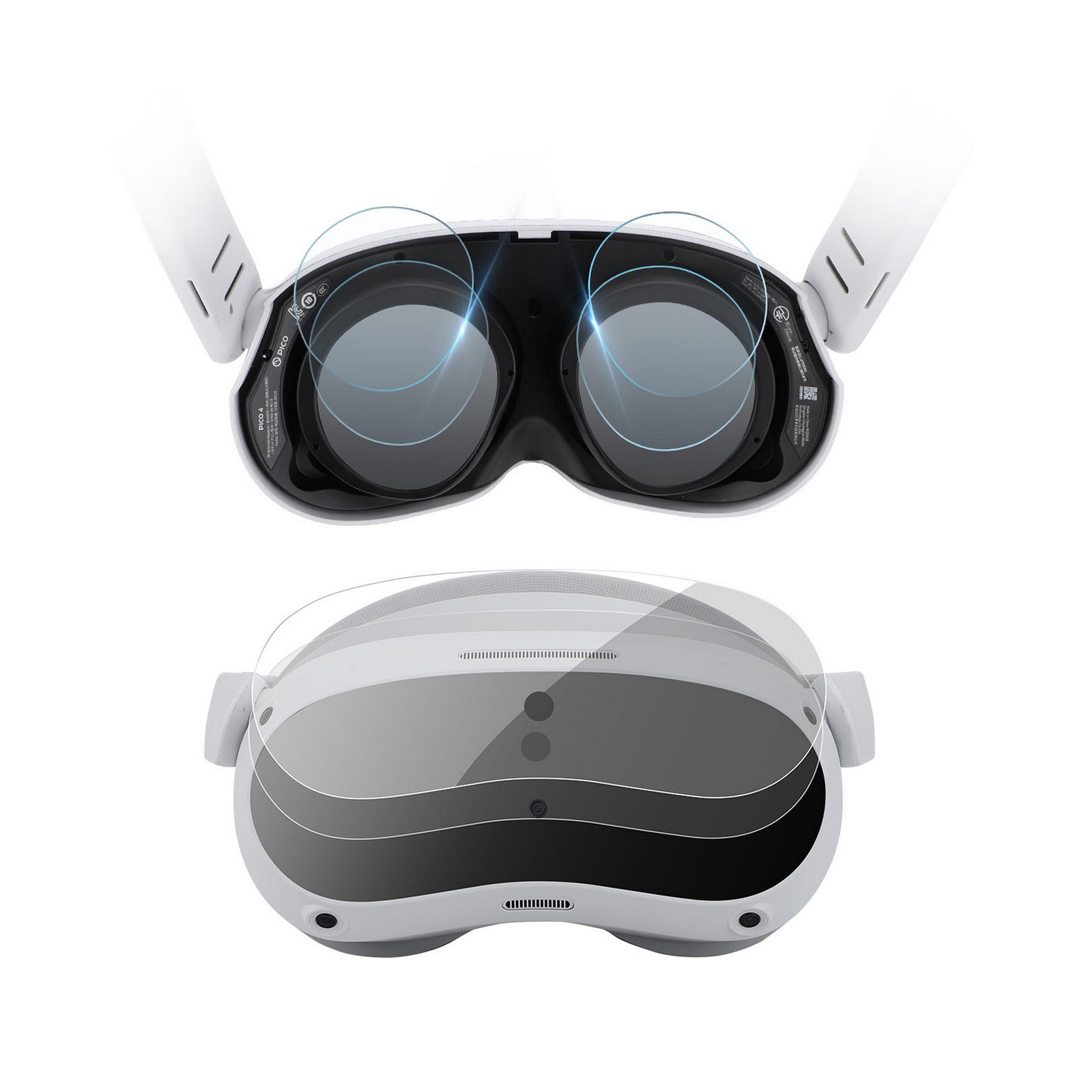 For PICO 4 Lens Protective Film VR Glasses Film Anti-Scratch Soft Panel Film b