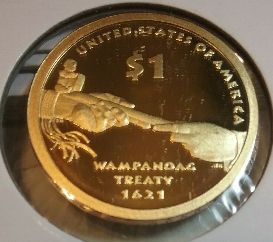 2011 Native American Sacagawea S Dollar - Proof - Wampanoga Treaty