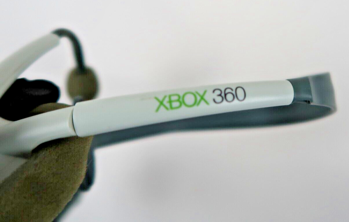 Microsoft Communicator White/Gray Headband Headsets Used