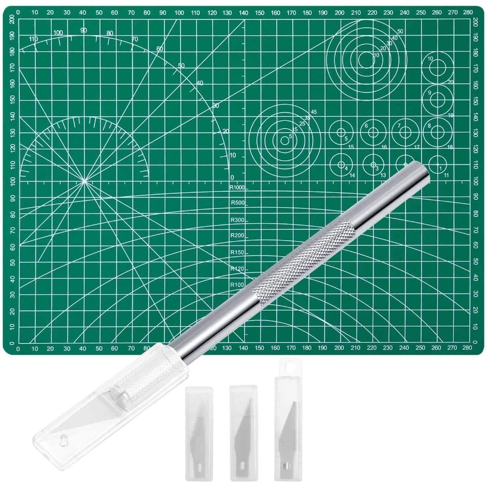 Craft Knife Precision Cutter and Self Healing Cutting Craft Mat Hobby Knife Set