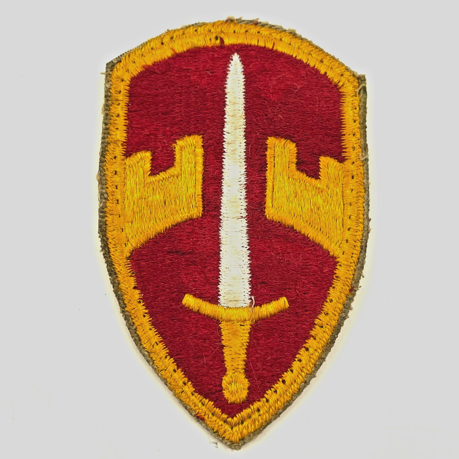 U.S. Army Military Assistance Command Vietnam MACV Cut Edge Khaki Border Patch
