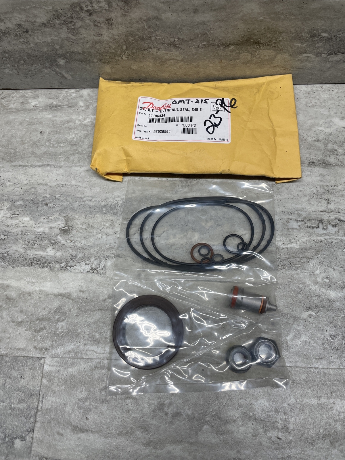Genuine Danfoss 11106334 Overhaul Seal Kit / Service Kit, S45E, New