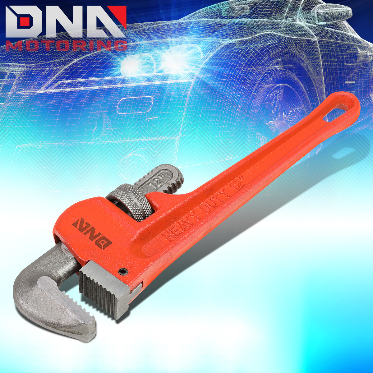 12" HEAVY DUTY RUGGED STEEL 1-3/4" NON-SLIP JAW OPENNING ADJUSTABLE PIPE WRENCH