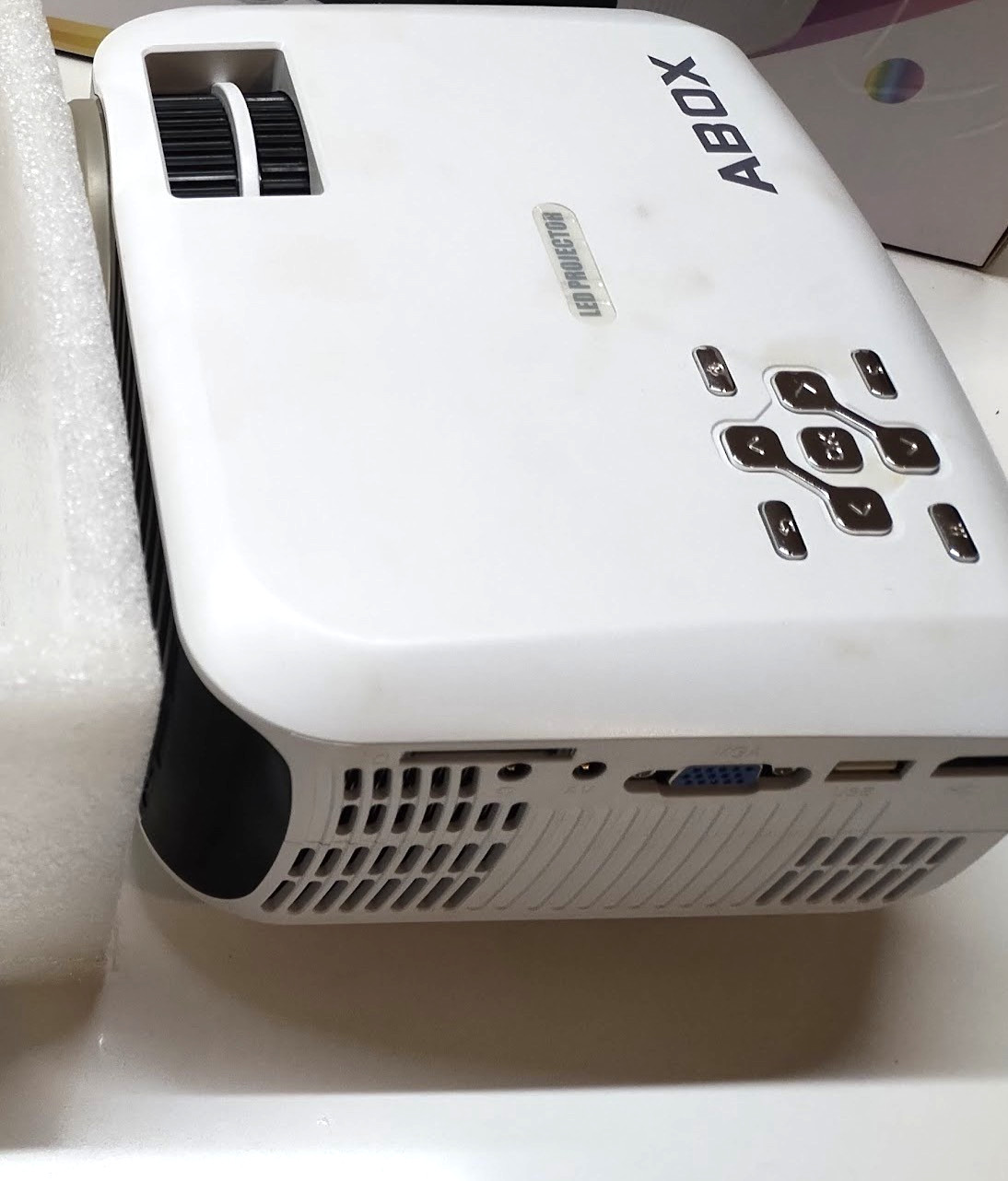 USED TESTED Abox Home Theater Projector