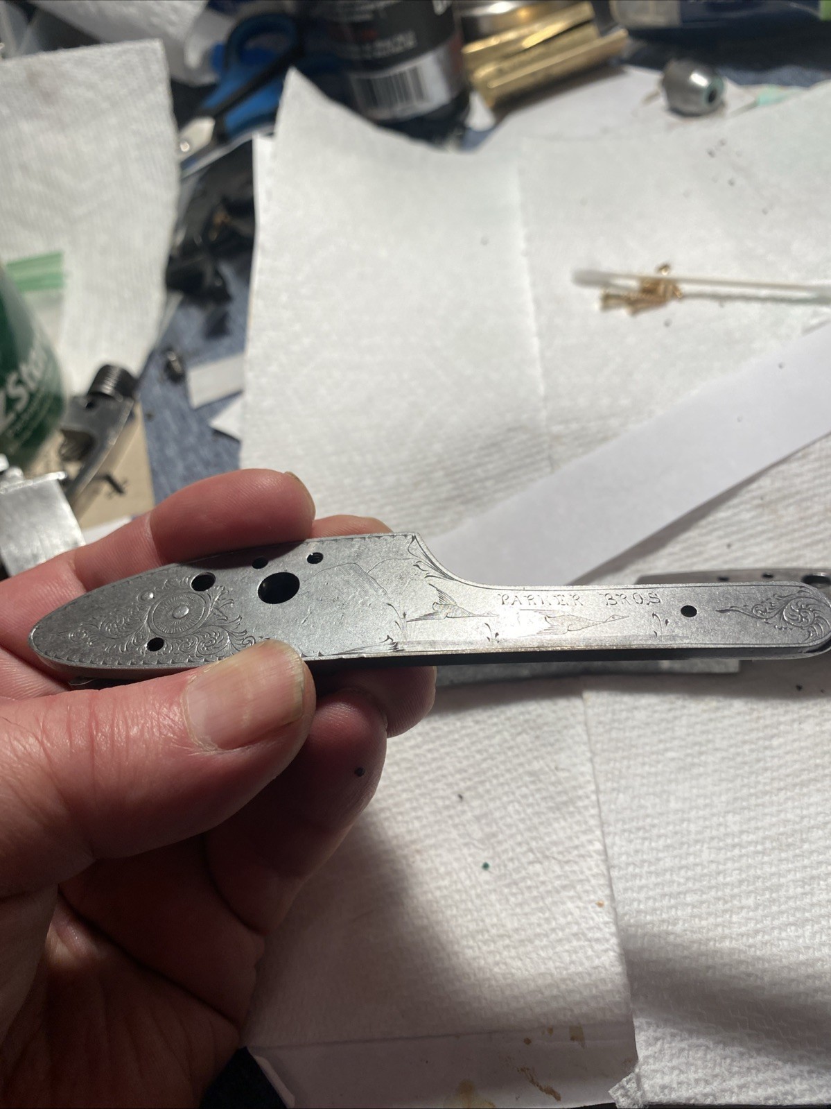 Replica Boxed Springfield Muzzleloader Lock Plates.