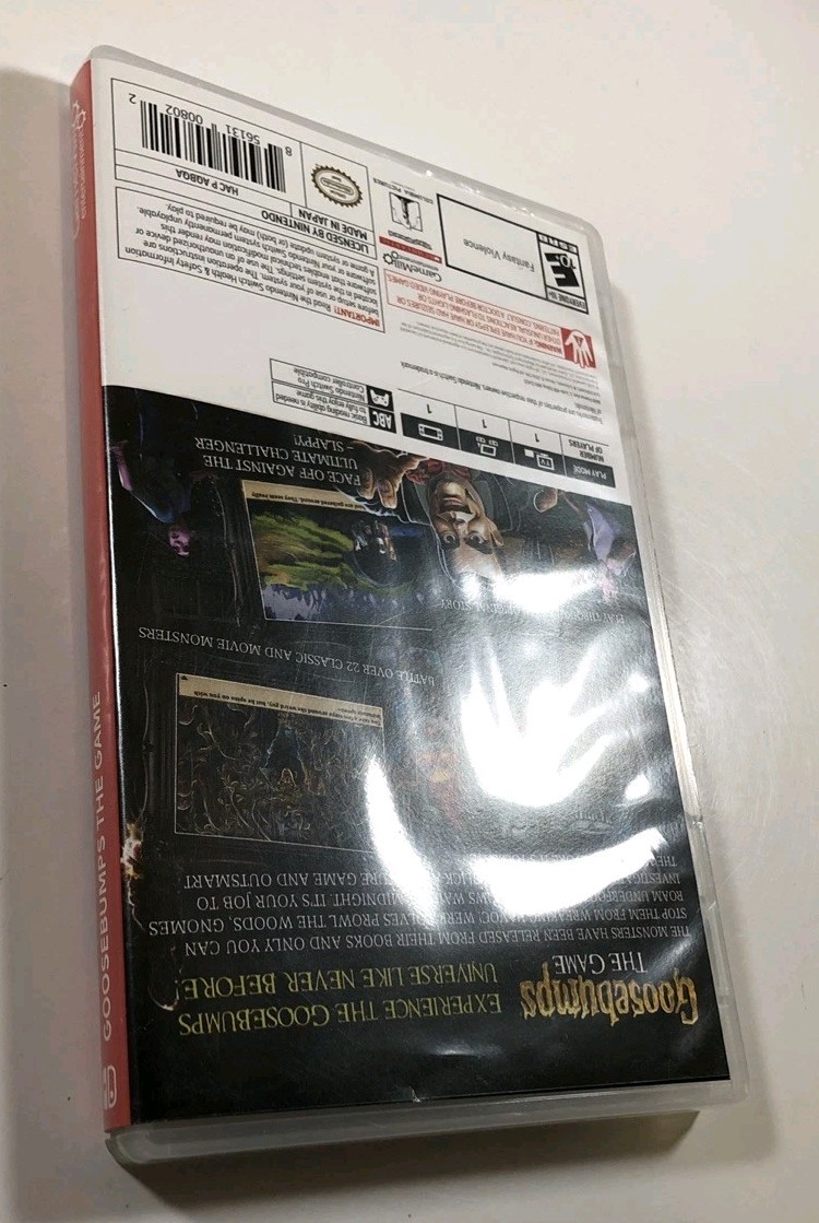CASE ONLY NO GAME: Goosebumps (Nintendo Switch) PLEASE READ!!