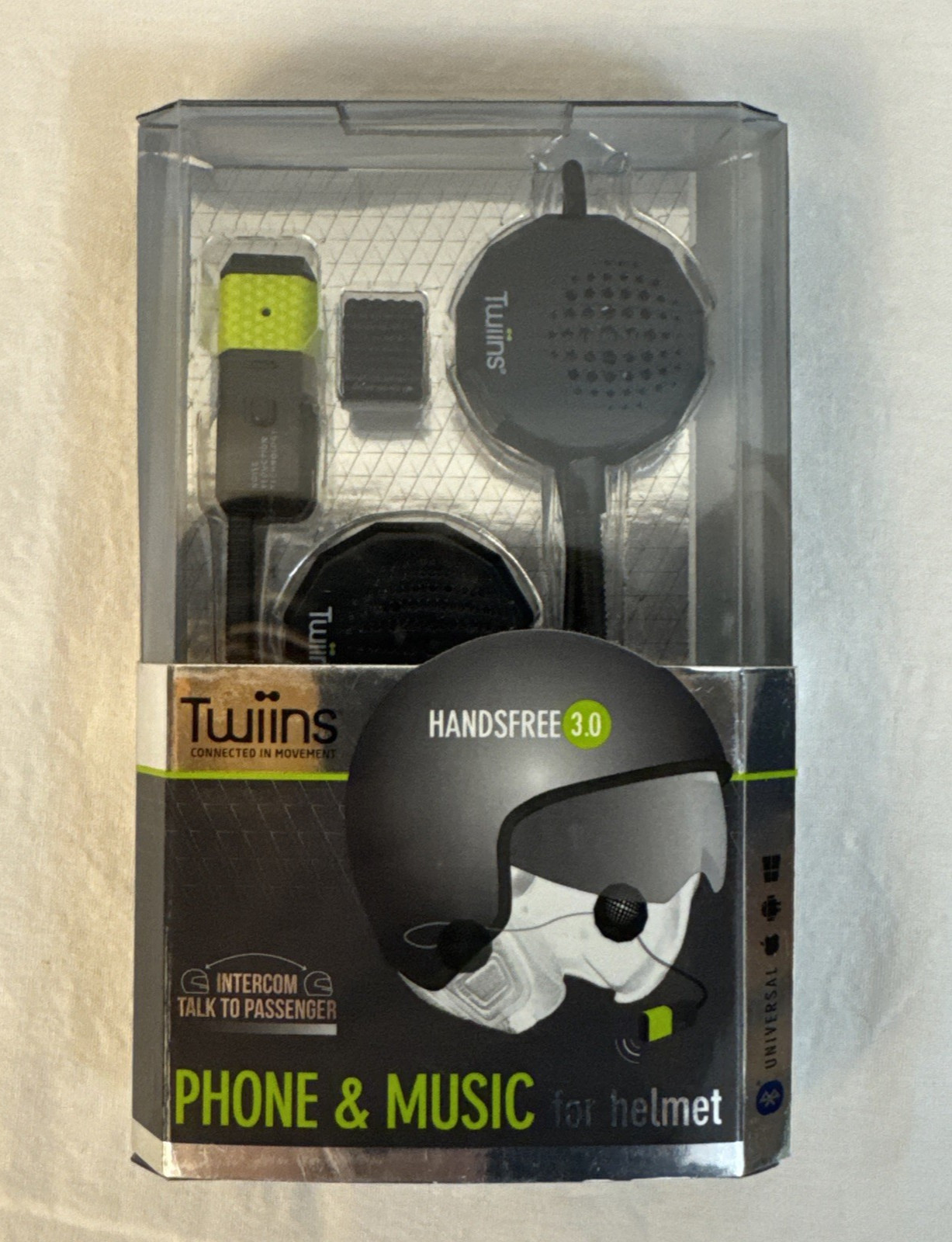 Twiins Hands Free 3.0 Intercom Bluetooth Headset for Helmet