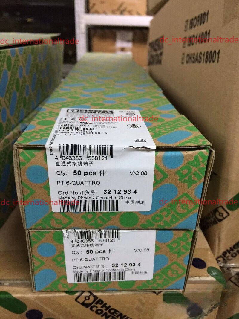 50pcs New Phoenix PT 6-QUATTRO 3212934 Contact Straight through terminal block