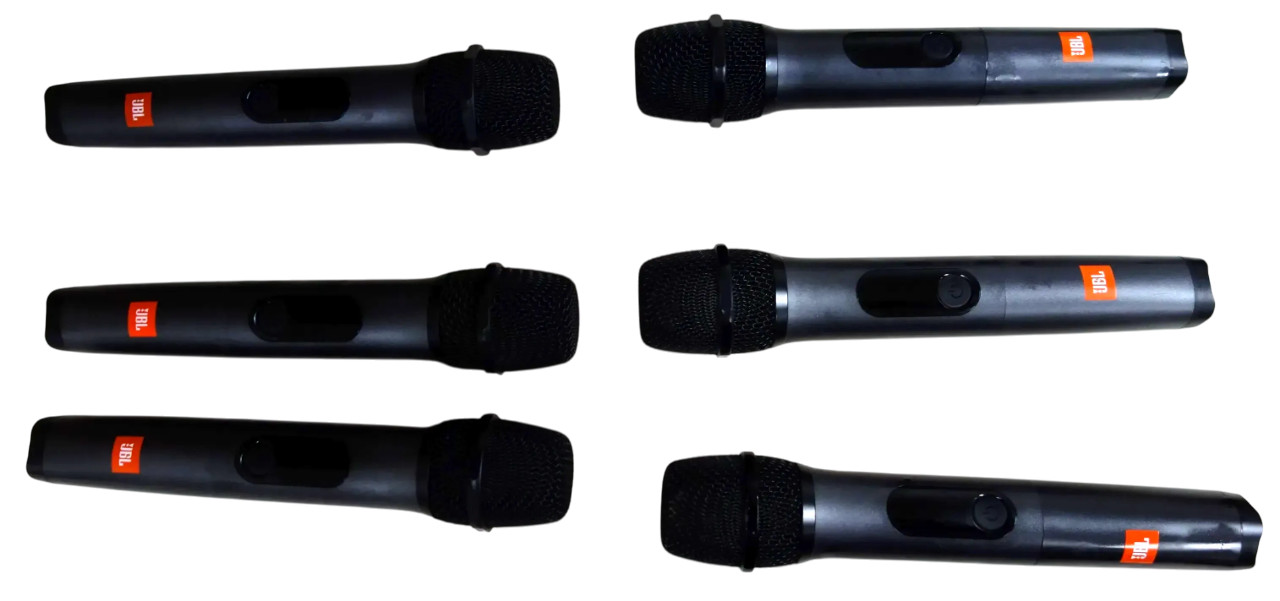 LOT OF 6 JBL OTGM100W WIRELESS UHF MICROPHONES -Free shipping