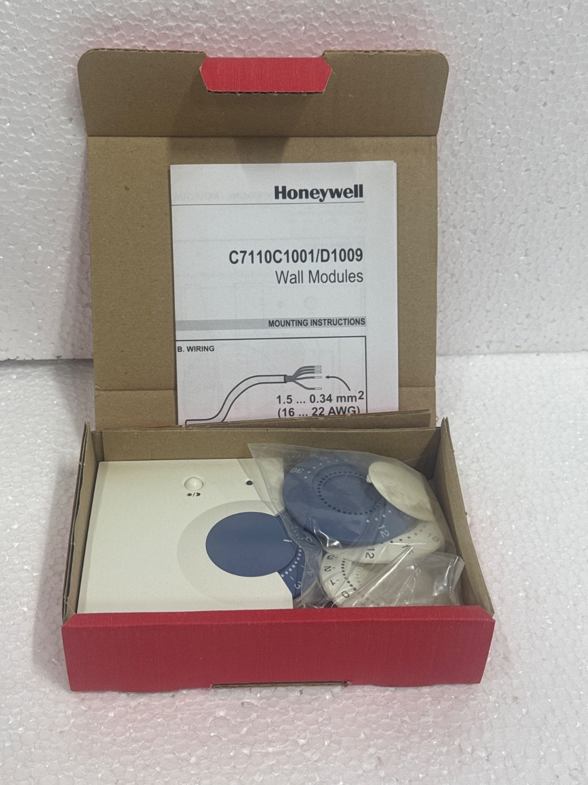 Honeywell C7110D1009 CO2 Wall Module Temp. Sensor Output NTC20