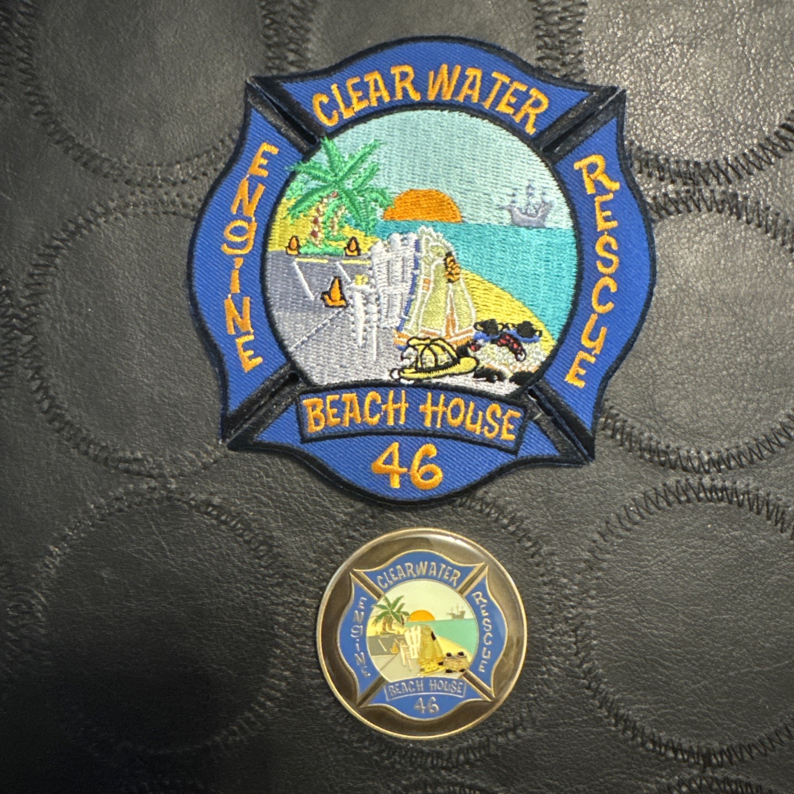 Clearwater Fire & Rescue Station 46 Collectible Coin And Patch - The Beach House