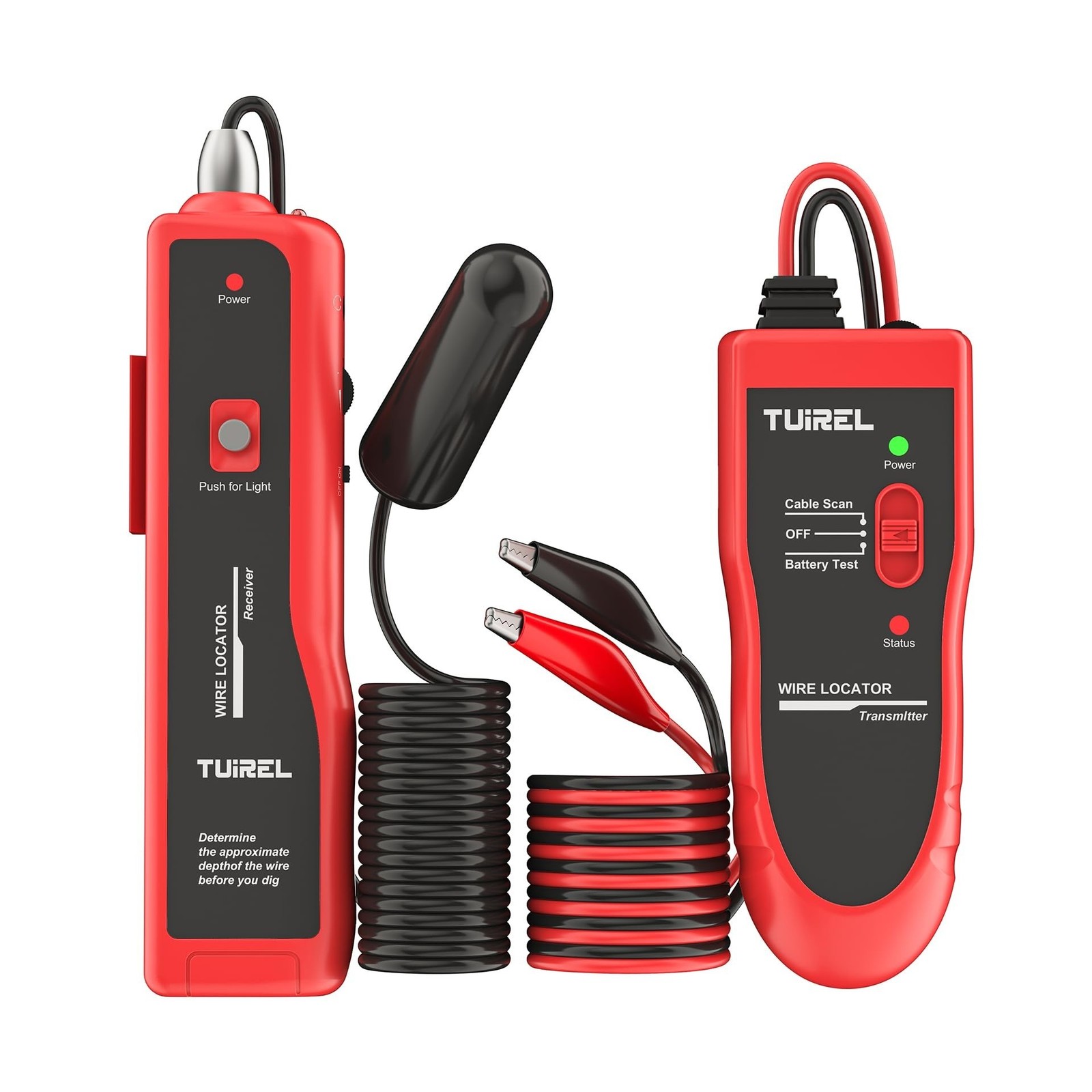 Underground Wire Locator, Cable Tester F02 Pro with 1100mAh Rechargeable Batt...