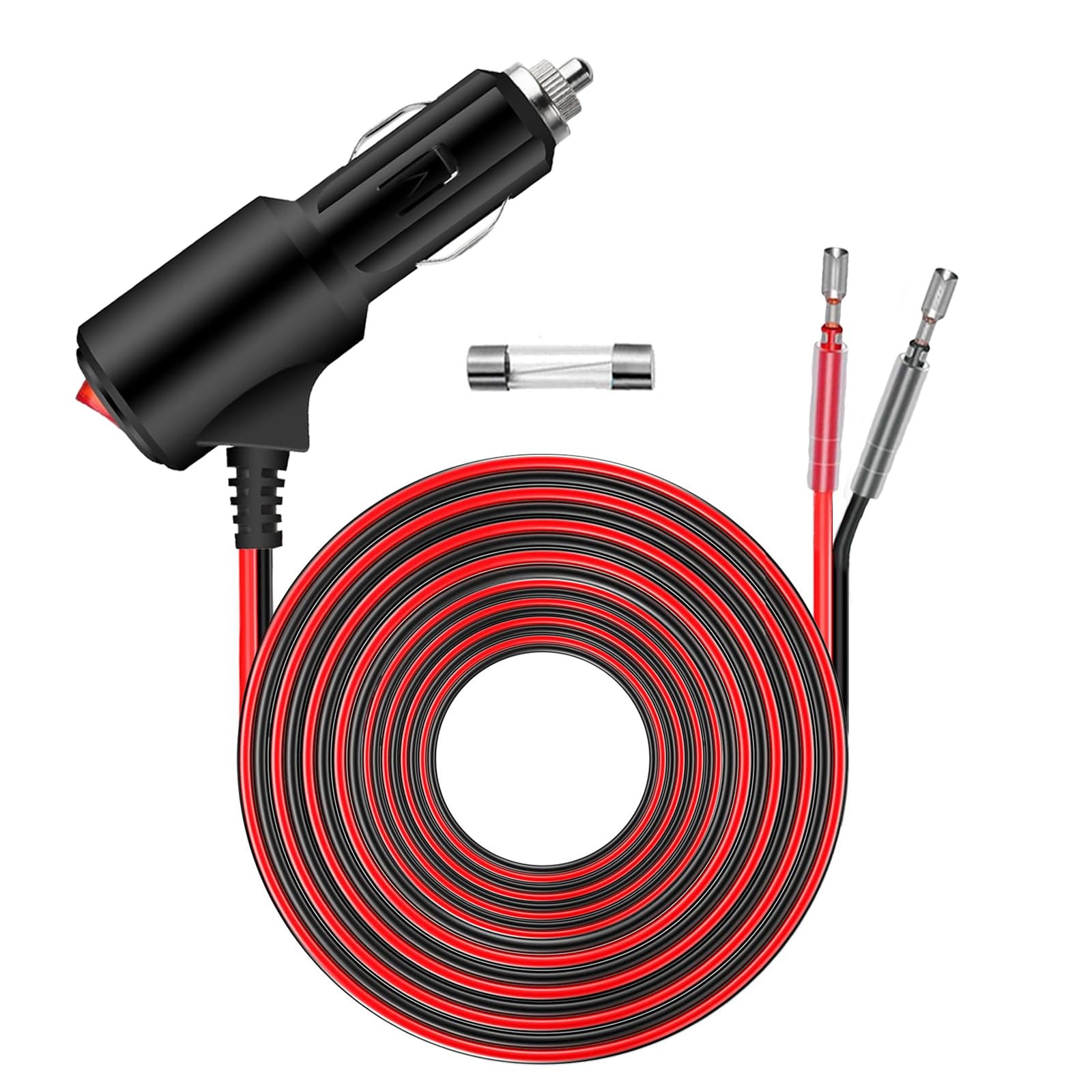 Cigarette Lighter Plug Adapter With Switch On Off 12FT Heavy Duty 12V Cigaret
