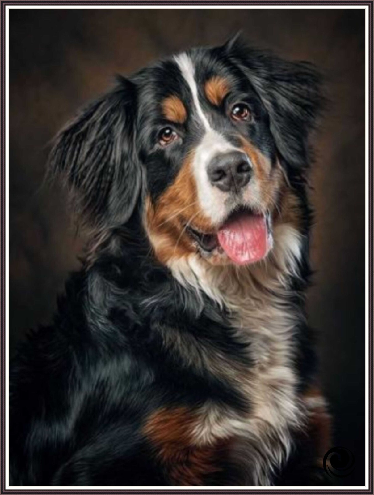 Bernese dog 1205 - Chart Counted Cross Stitch Pattern craft