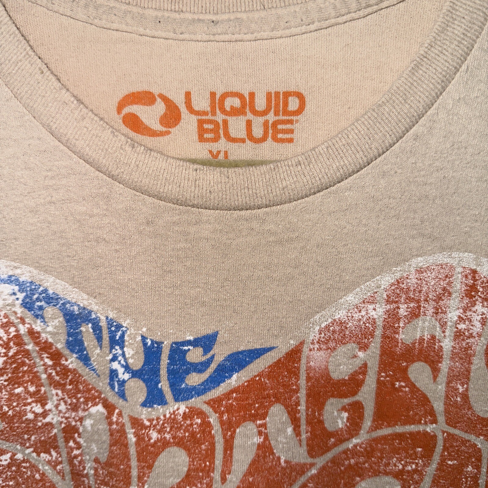 GRATEFUL DEAD XL T Shirt Liquid Blue