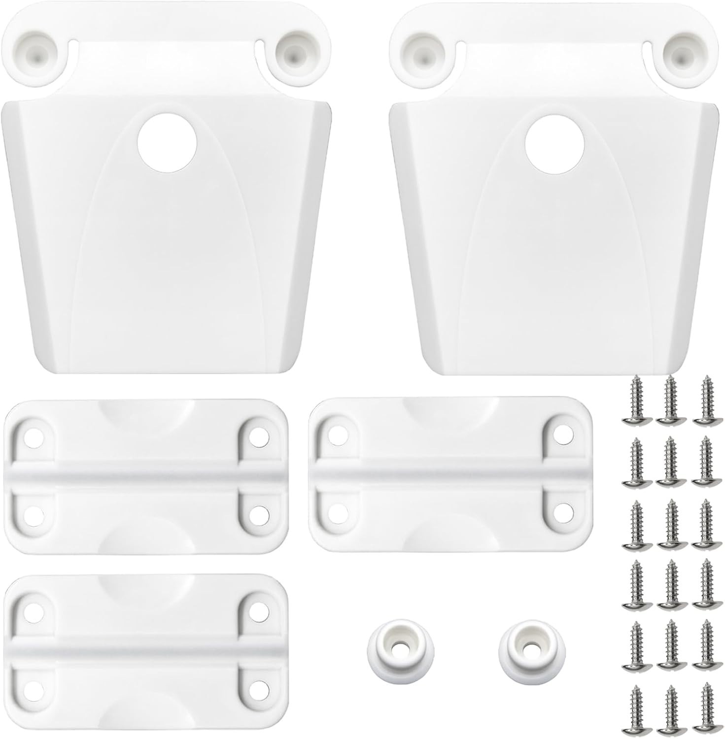 Complete Cooler Hinge and Latch Replacement Kit for Igloo Coolers with Screws