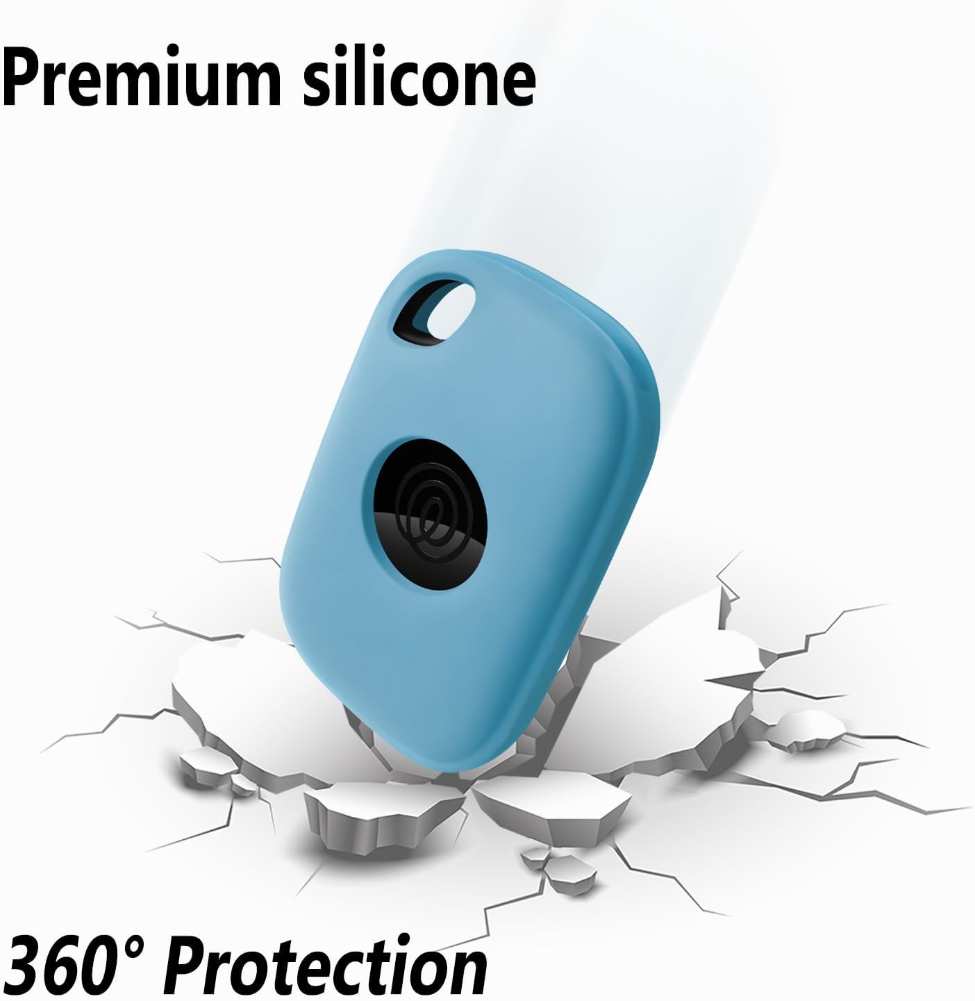 Geiomoo Silicone Case for Tile Pro (2024) Tracker, Luminous Green+Pink+Blue