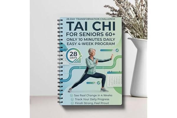 Tai Chi Daily Practice Planner for Seniors & Beginners – Spiral-Bound Fitness Lo