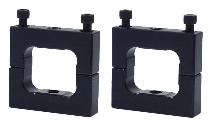 2-NEW RACING CLAMP BRACKETS,2" X 3" RECTANGLE TUBING,ALUMINUM,ALLEN HEAD