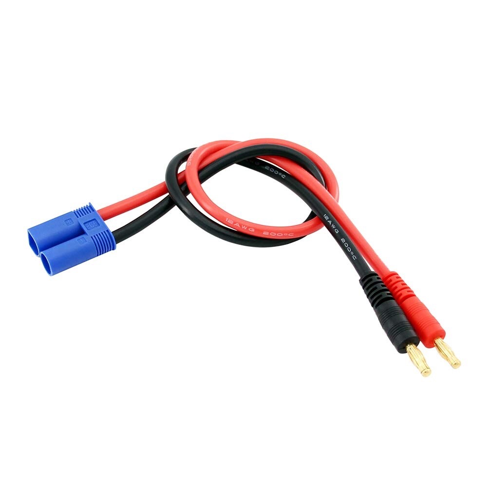 Battery Charger Cable 12AWG EC5 Male to 4mm Banana Head Adapter Connector