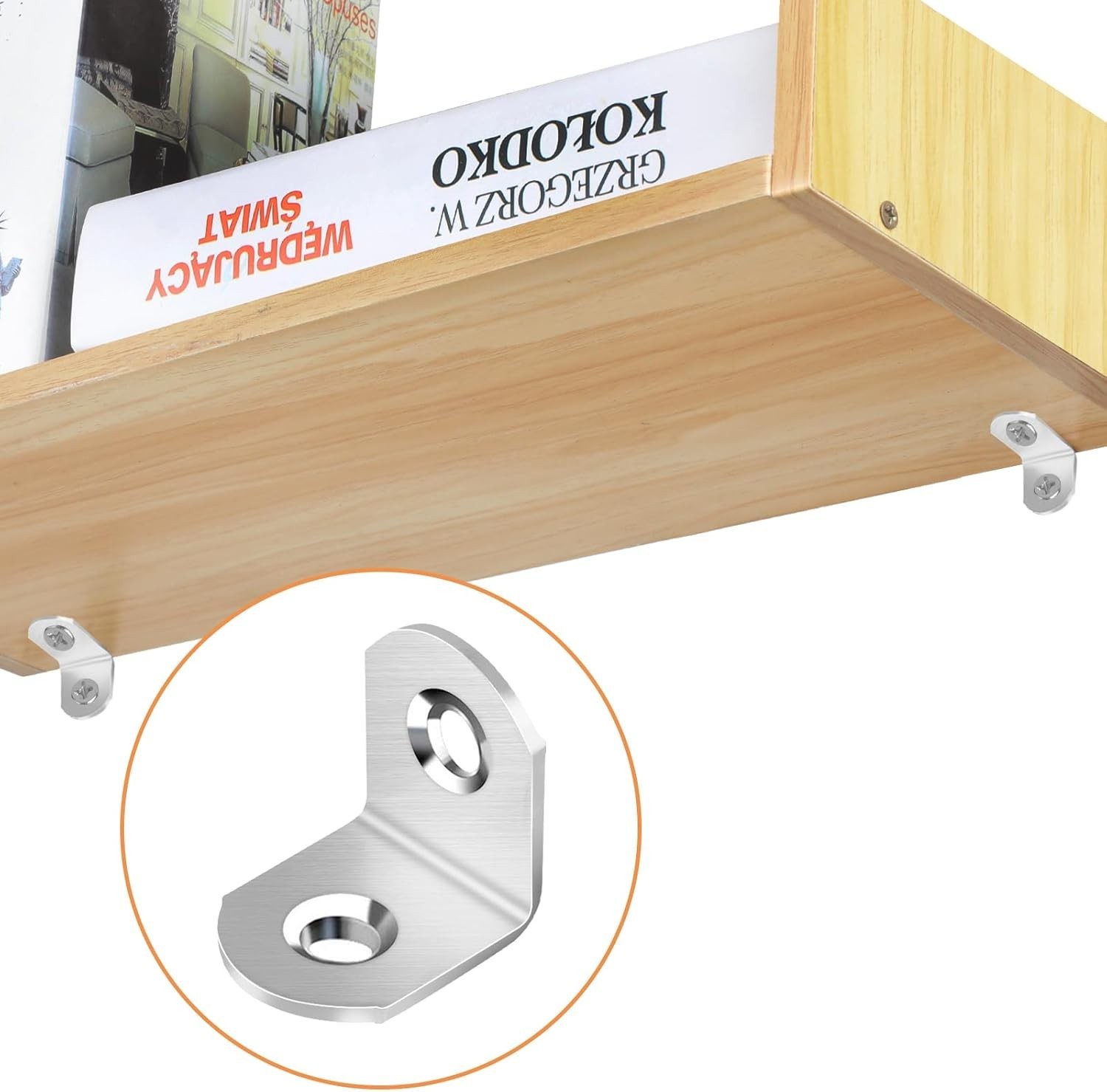 Versatile 40 Pcs L Bracket Corner Braces with 80 Durable Screws for DIY Projects
