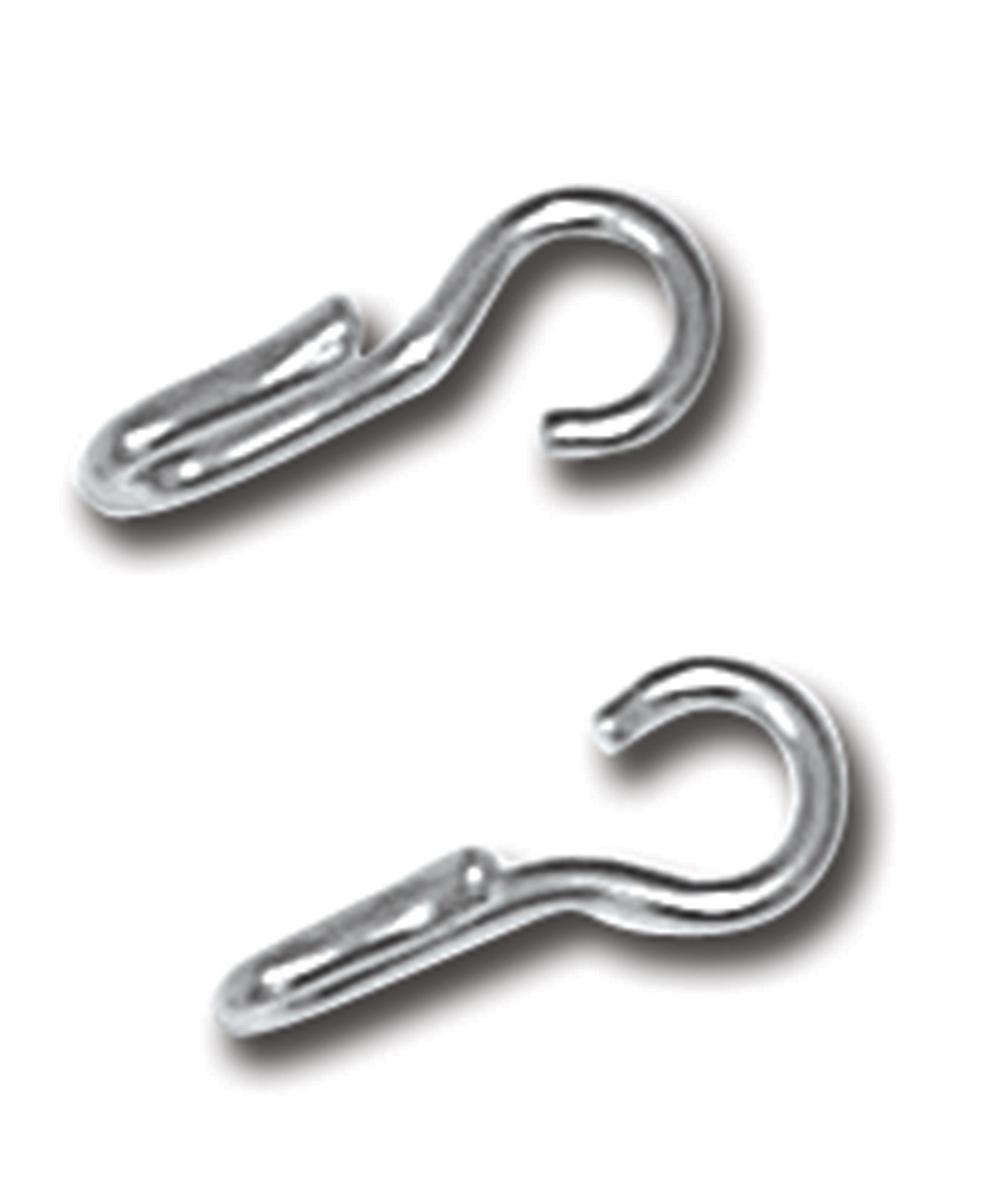 Myler Stainless Steel "J" Hooks Pair