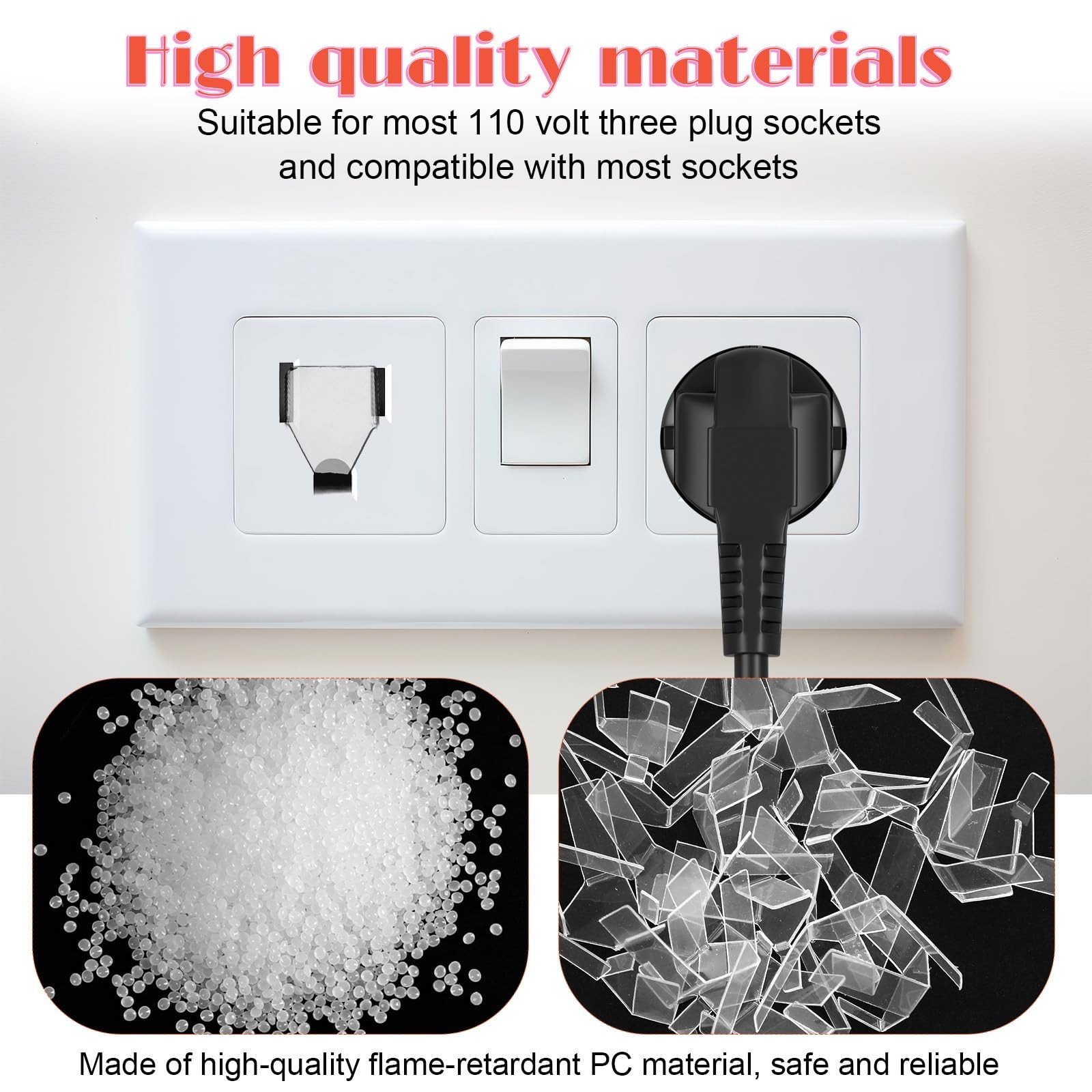 20 Pcs Loose Outlet Fix Plug for 3 Prong, Socket Outlet Tightener Insert Tiny...