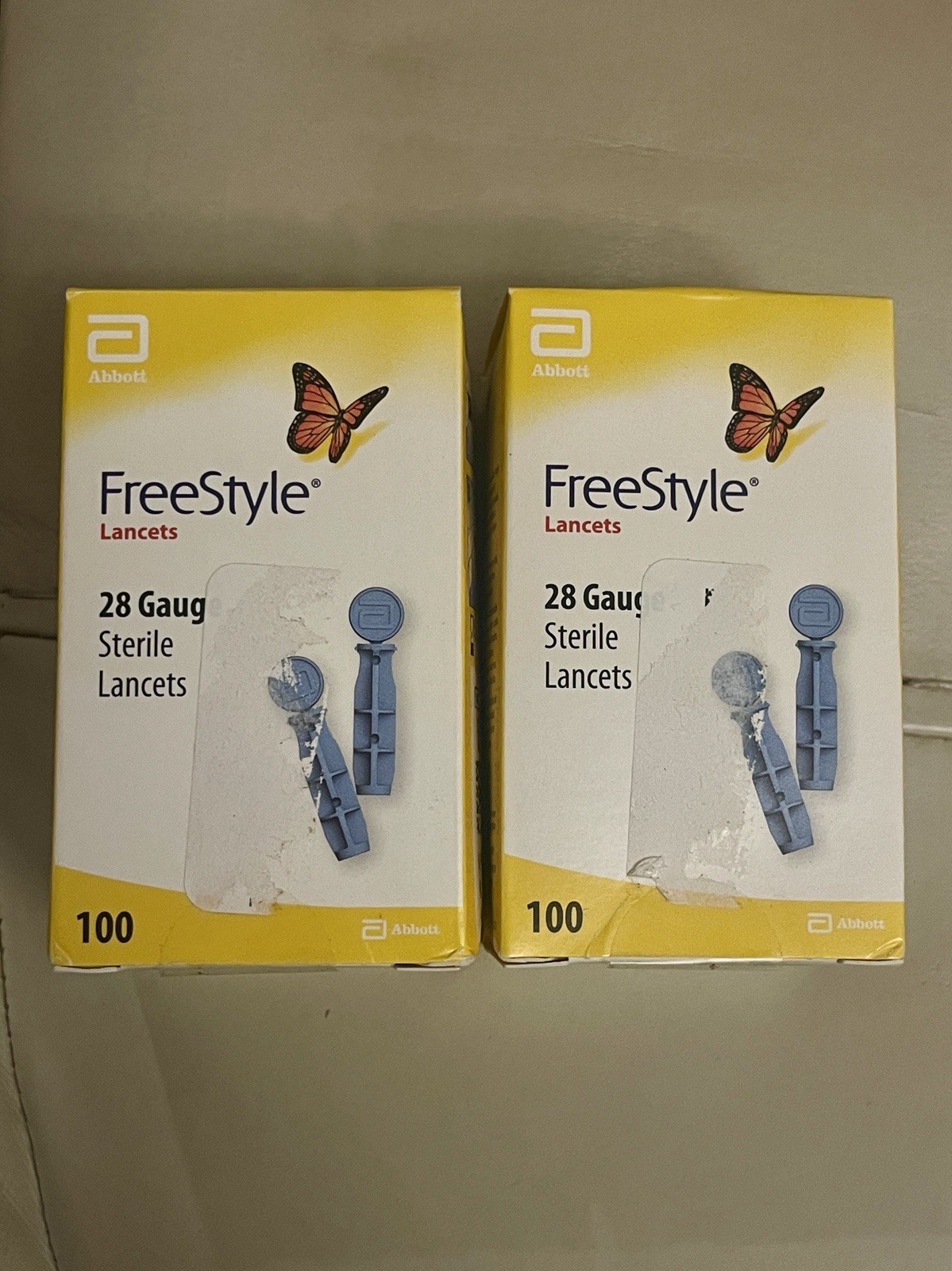 Freestyle 28 Gauge Sterile Lancets - Pack of 100 x 2 PACK
