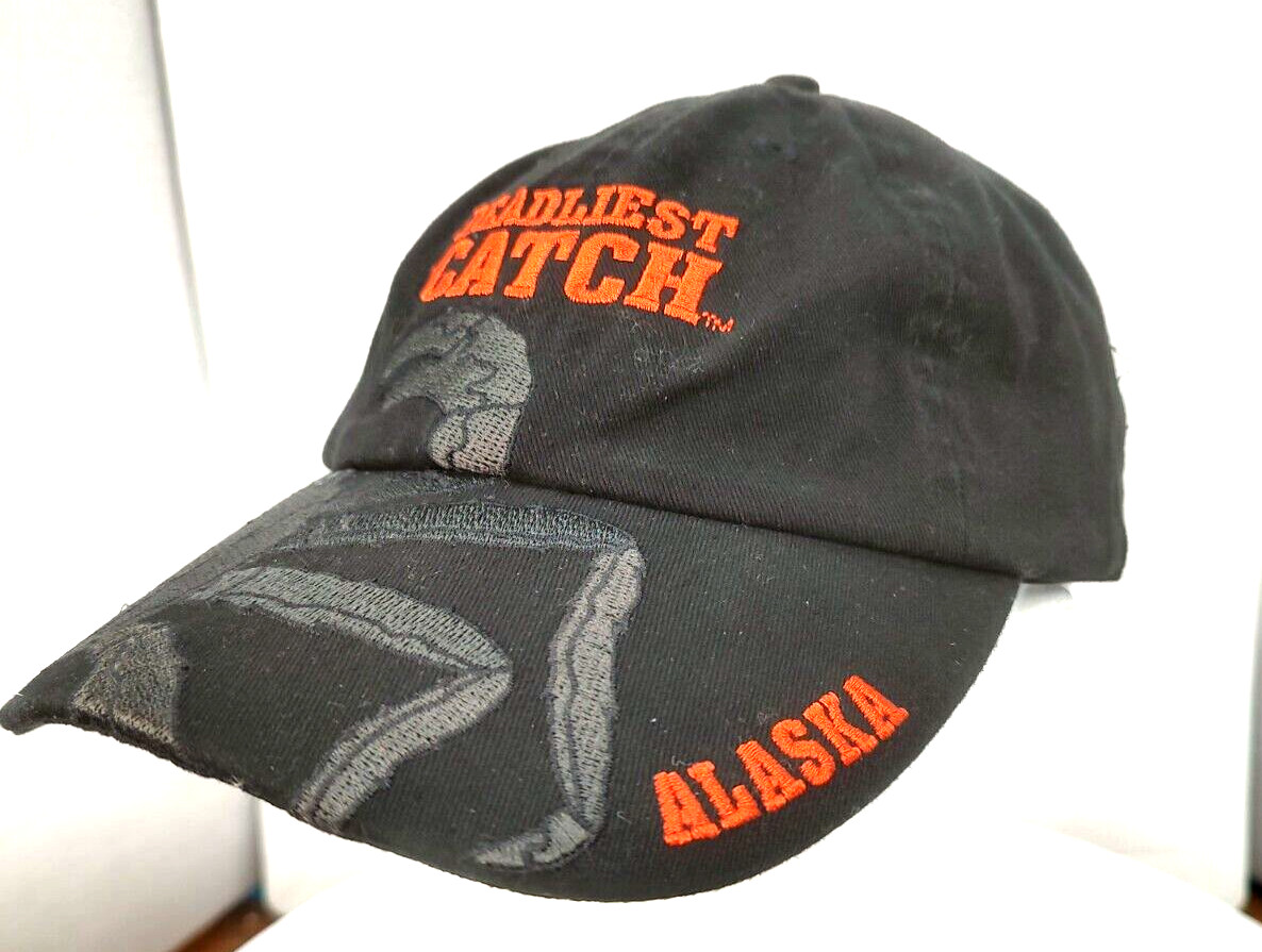 Deadliest Catch Alaska Adjustable Sea Crab Sleep Is For The Weak Hat/Cap Rare