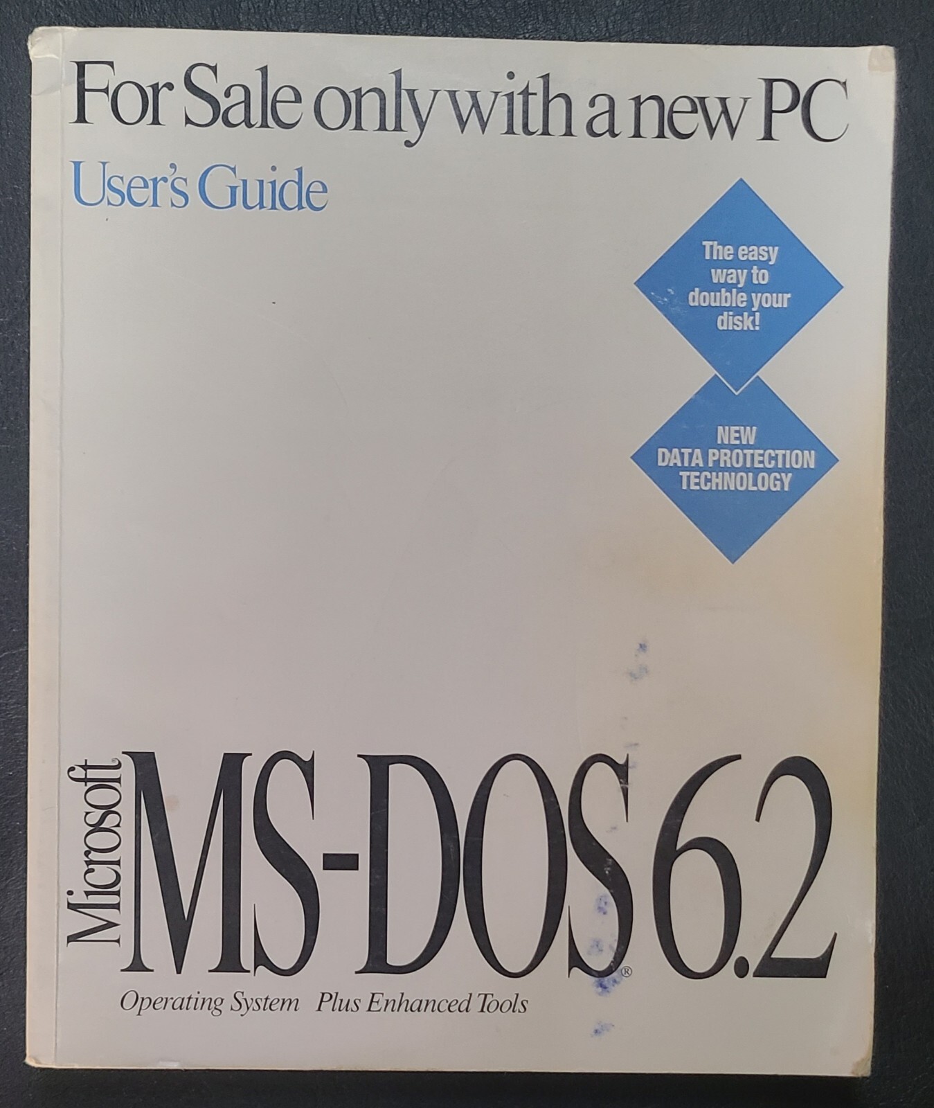 Vintage Microsoft MS-DOS 6.2 Operating System User Guide Manual Book 1993 PC