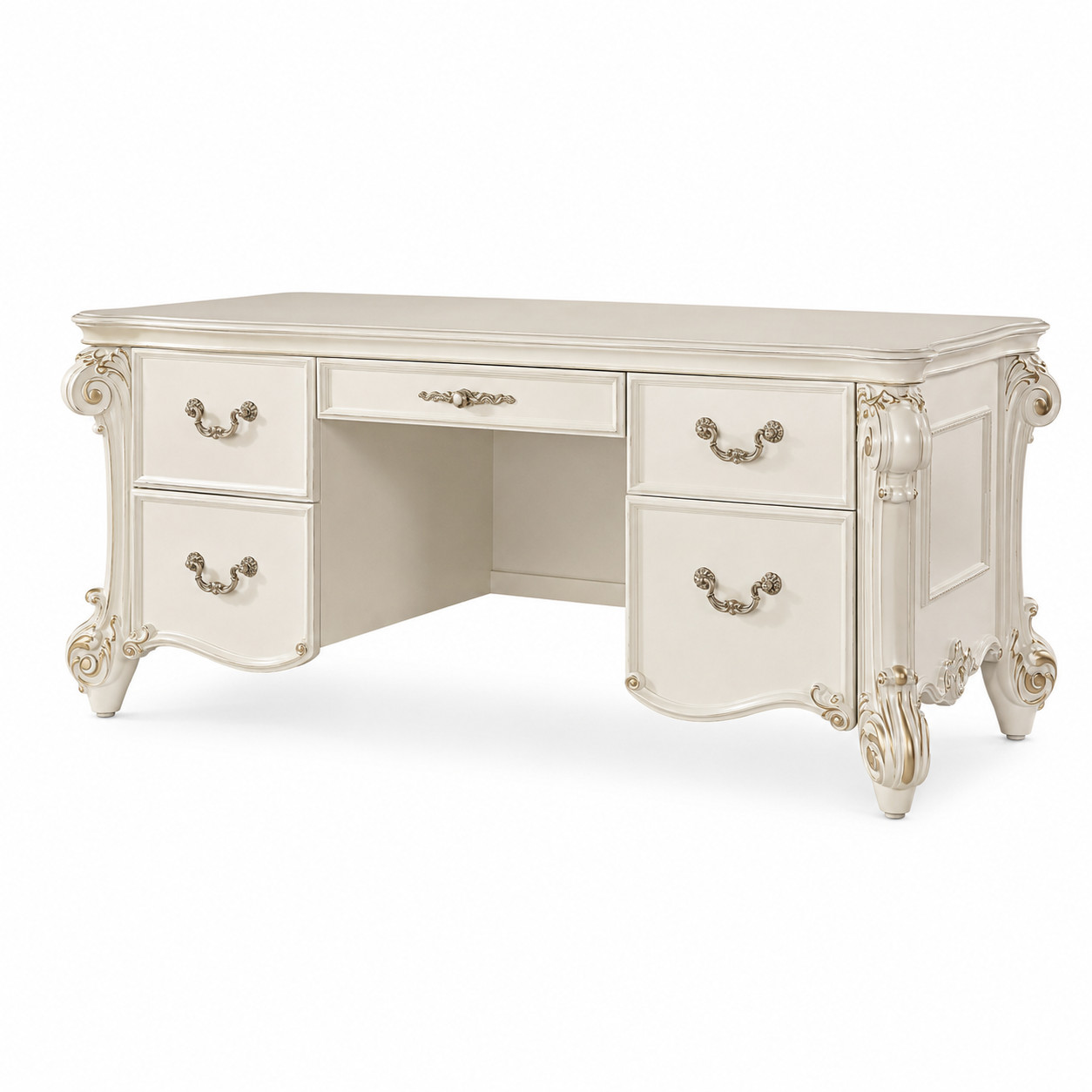 Vendome Executive Writing Desk – Antique Pearl Executive Office Desk