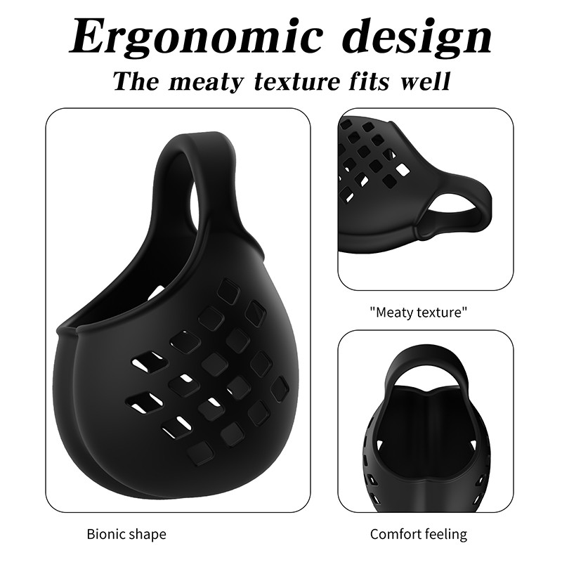 Ball-Stretcher-Enhancer-Squeeze-Scrotum-Testicle-Silicone-Ring-Delay-Ejaculation