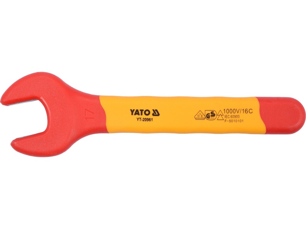 Yato Open End Wrench Fully Insulated 17mm VDE 1000V YT-20961