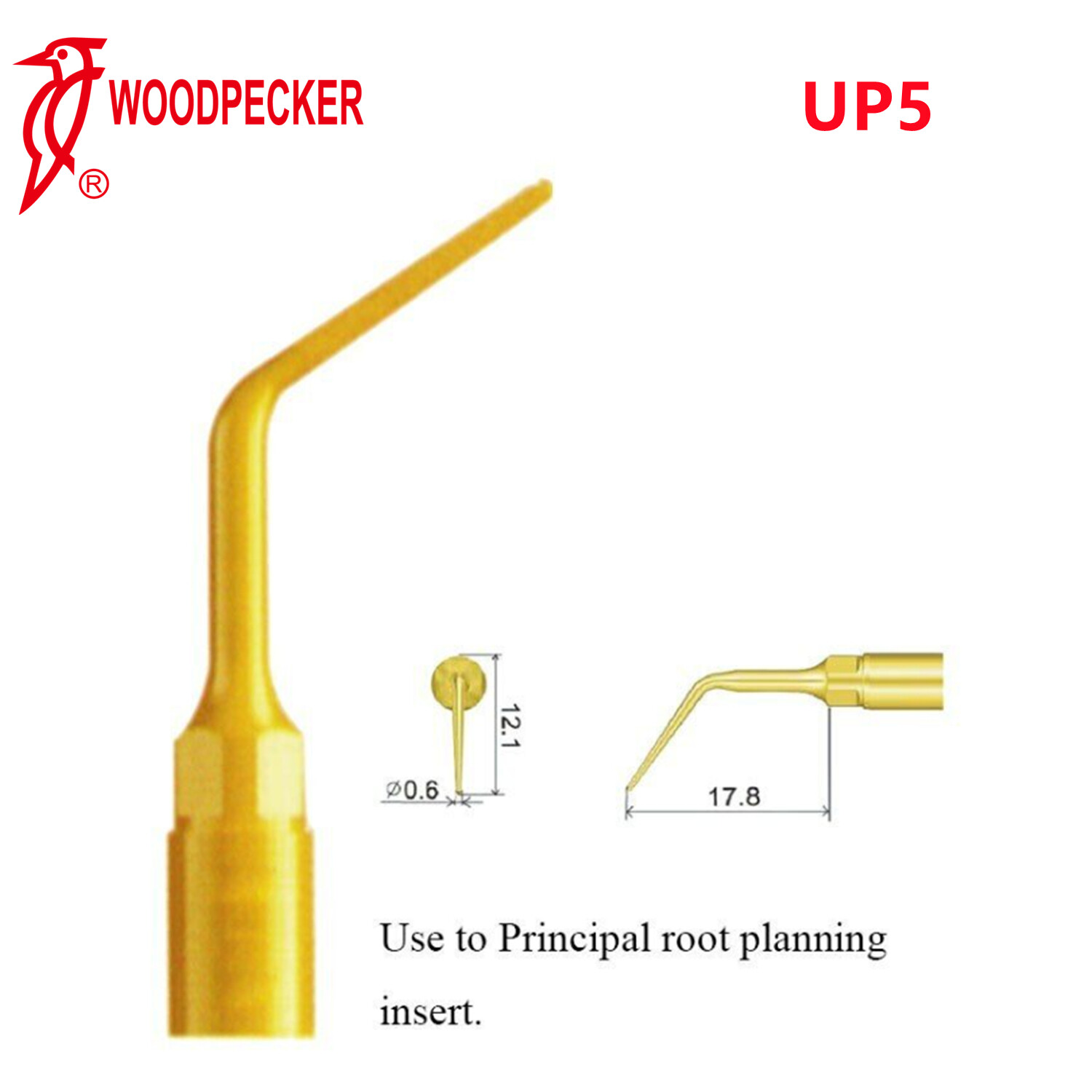 Woodpecker UP5 Piezo Bone Surgery Tips Periodontal Surgery Fit US-II LED Surgery