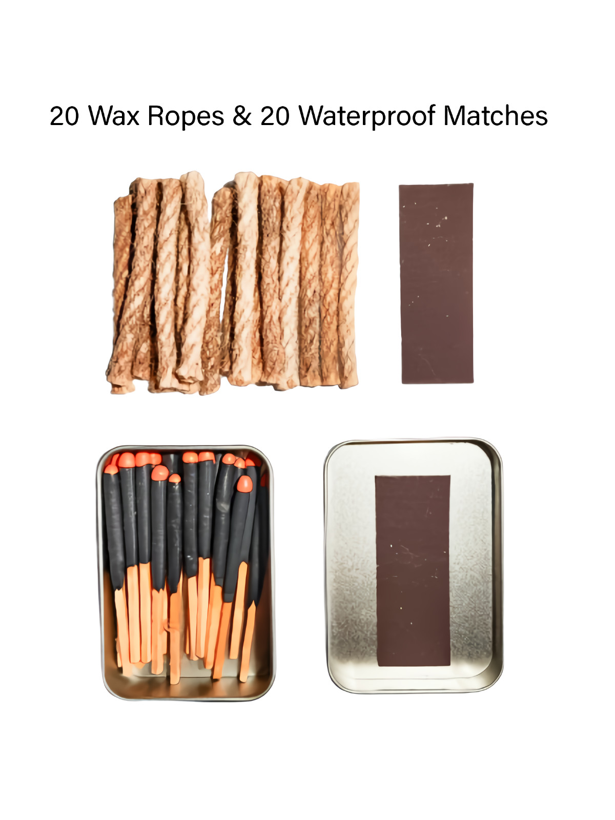 Waterproof Match Wax Rope For Camping Hiking Bushcraft Fishing Outdoor Survival