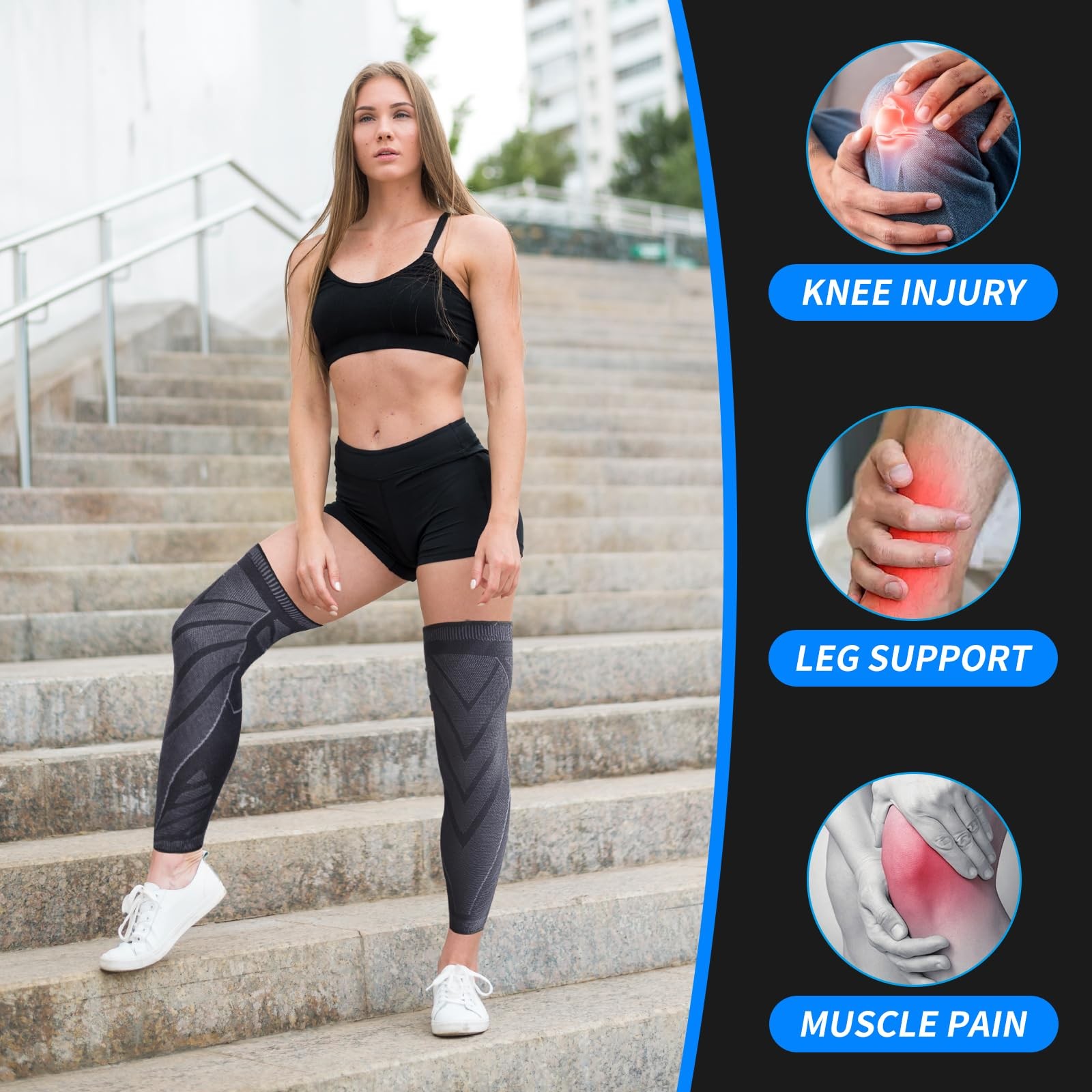 Flytex Full Leg Compression，Full leg sleeve long compression X-Large