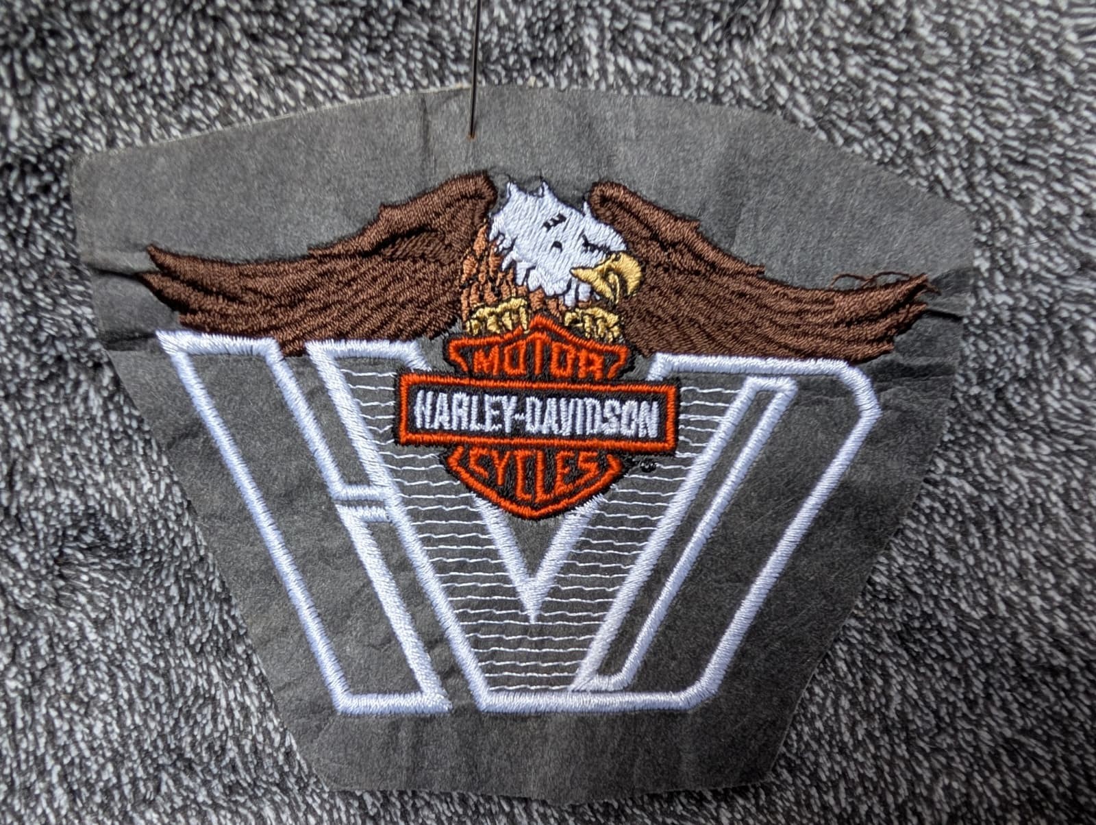 New Harley Davidson New Patch: 2003 20-Years of H.O.G. silver & black 5.75" X 2"