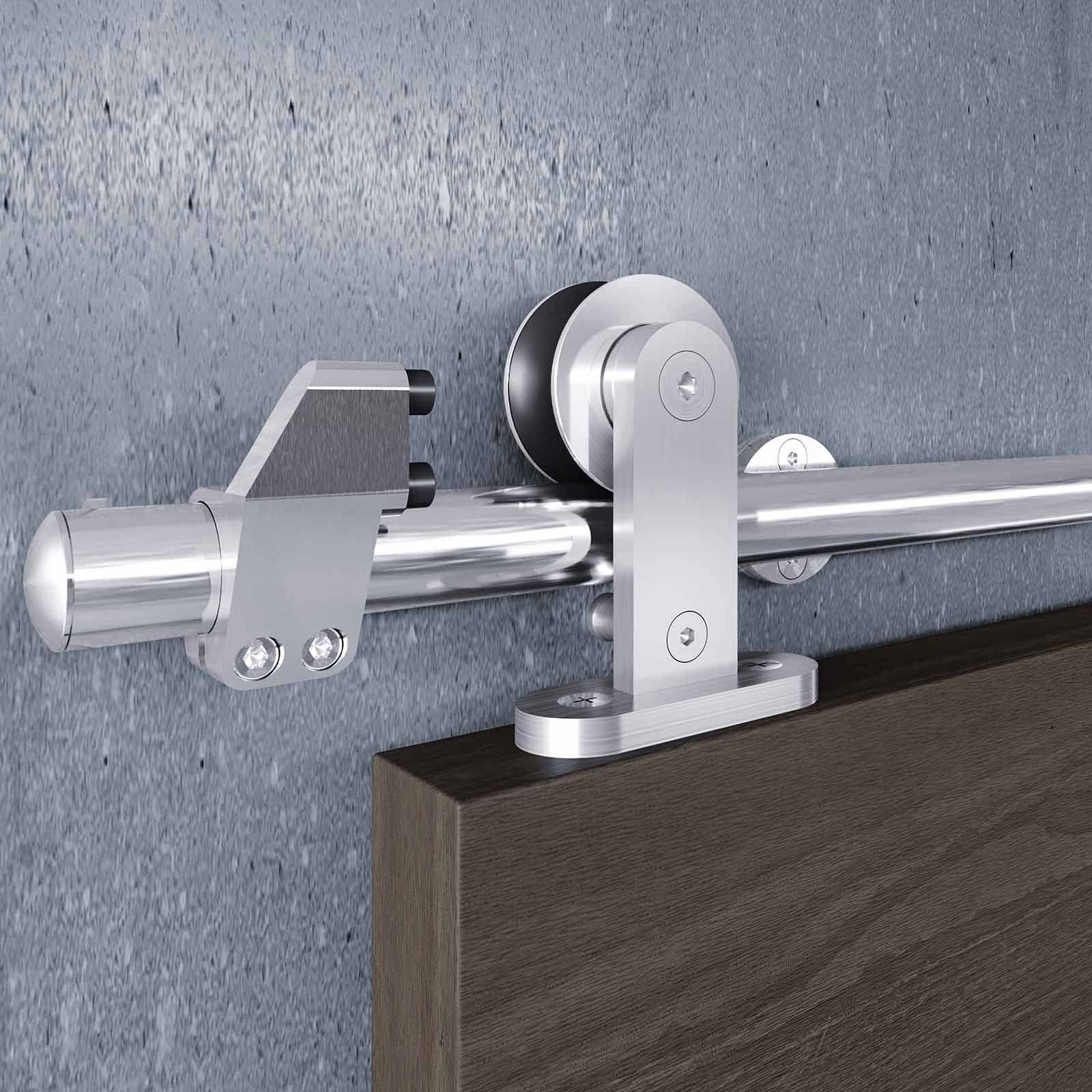 EaseLife 5 FT Top Mount Stainless Steel 5FT-Single Door Kit,