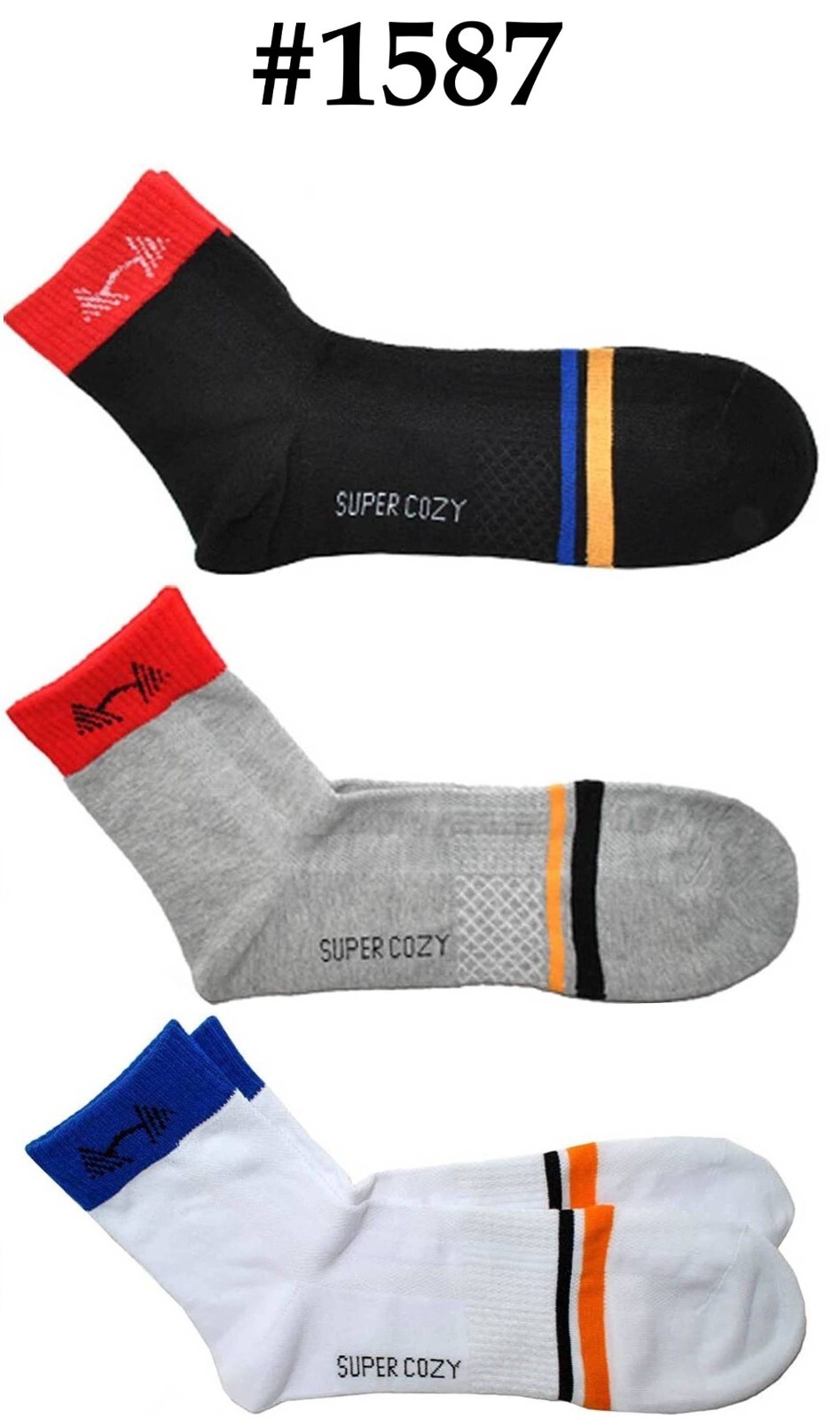 Men's Athletic Crew Socks 12 Pack, Breathable Cotton Assorted Colors and Pattern