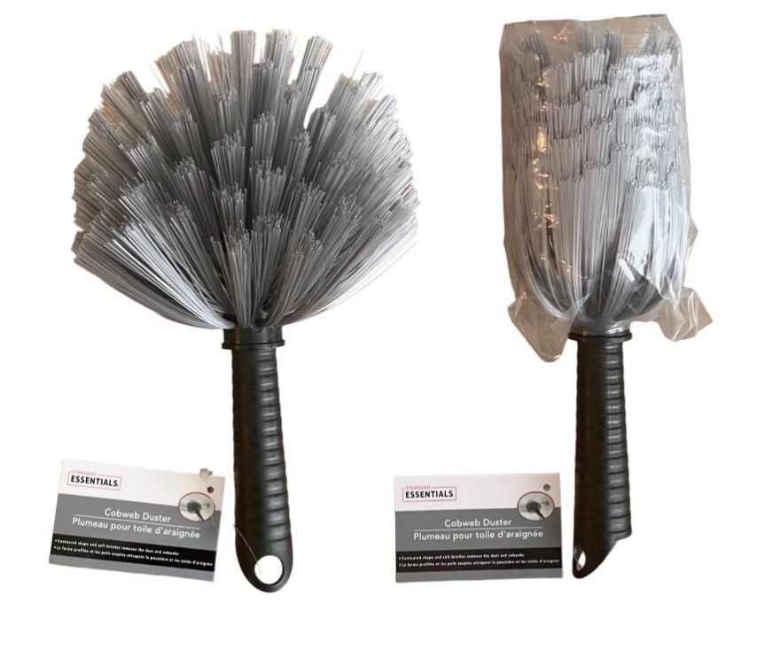 2-PACK Essentia Cobweb Duster Ceiling & Corner Dusting Extension Contoured Shape